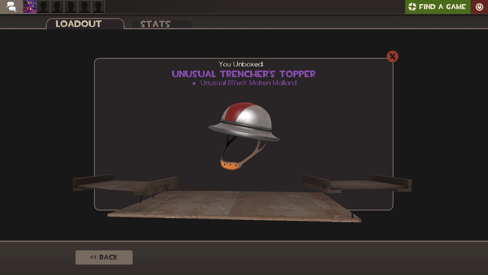 My First ever Unusual since starting TF2 in 2011 ( I never had much
