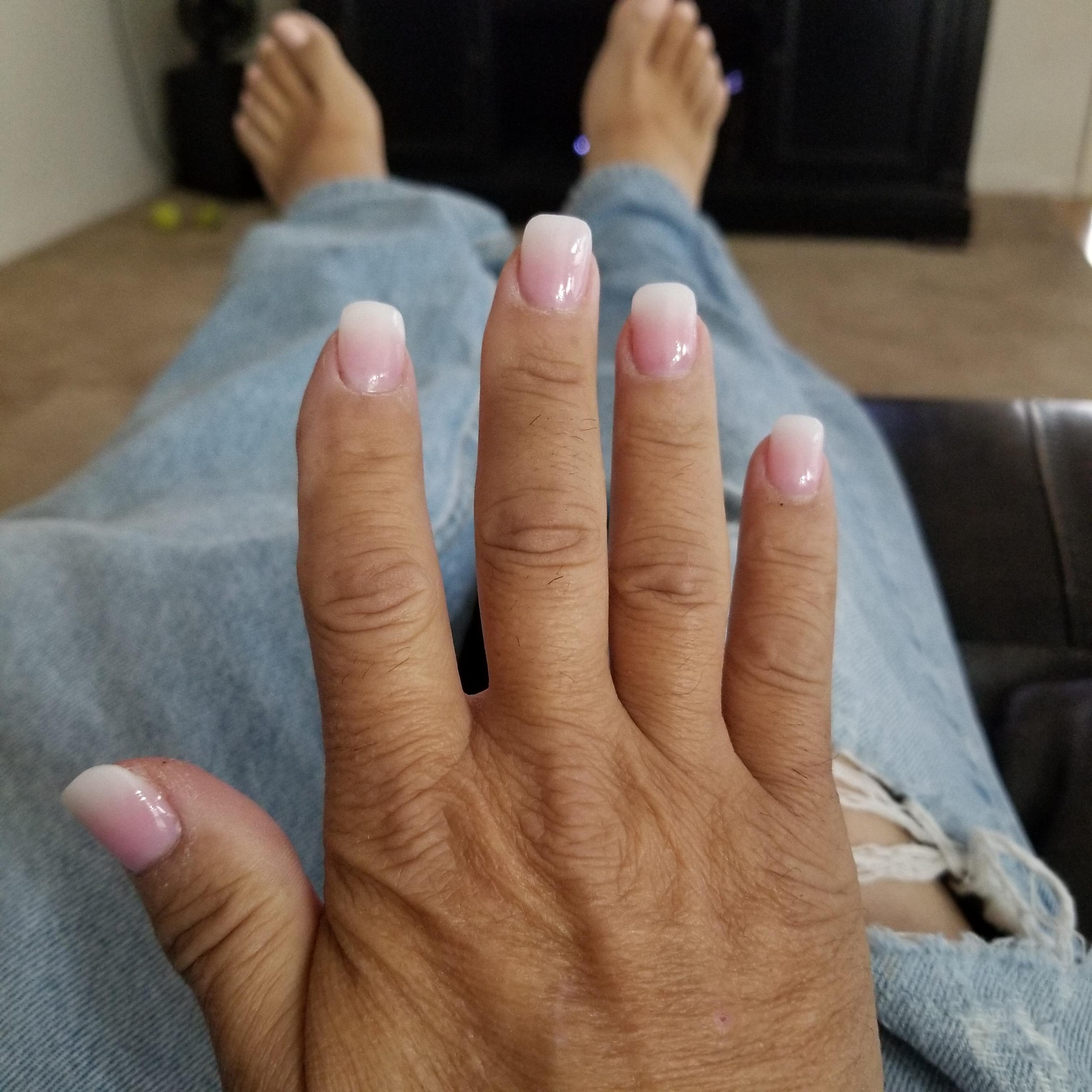 My pretty dip powdered nails. my wife sent me to her salon r