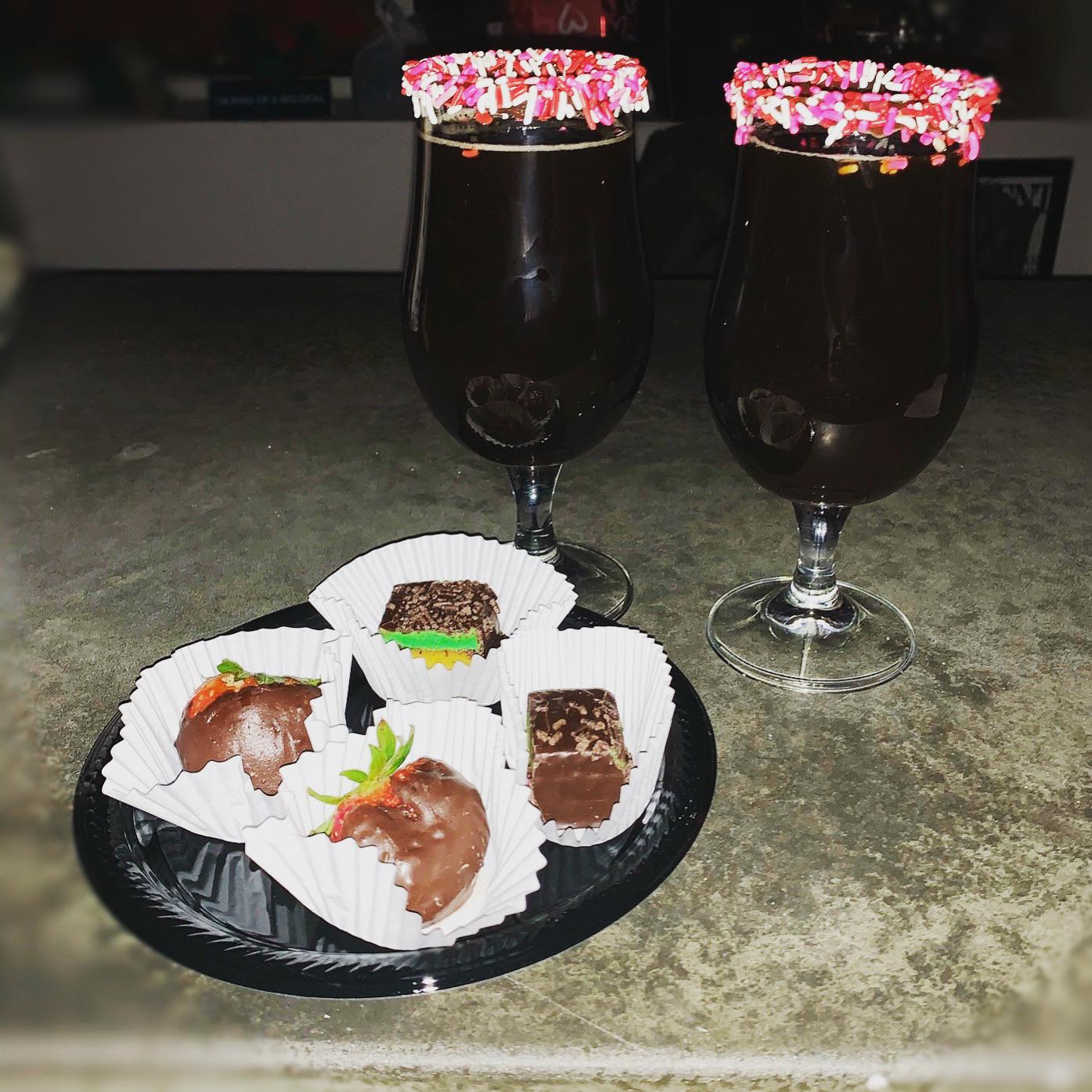 Rainbow Cookie Stout, with rainbow cookies 27A Brewing Company r