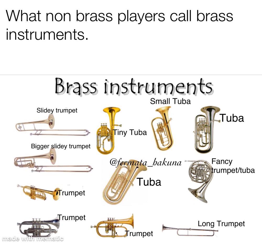 I play Euphonium and so majority of the time I’m like‘Ermmm