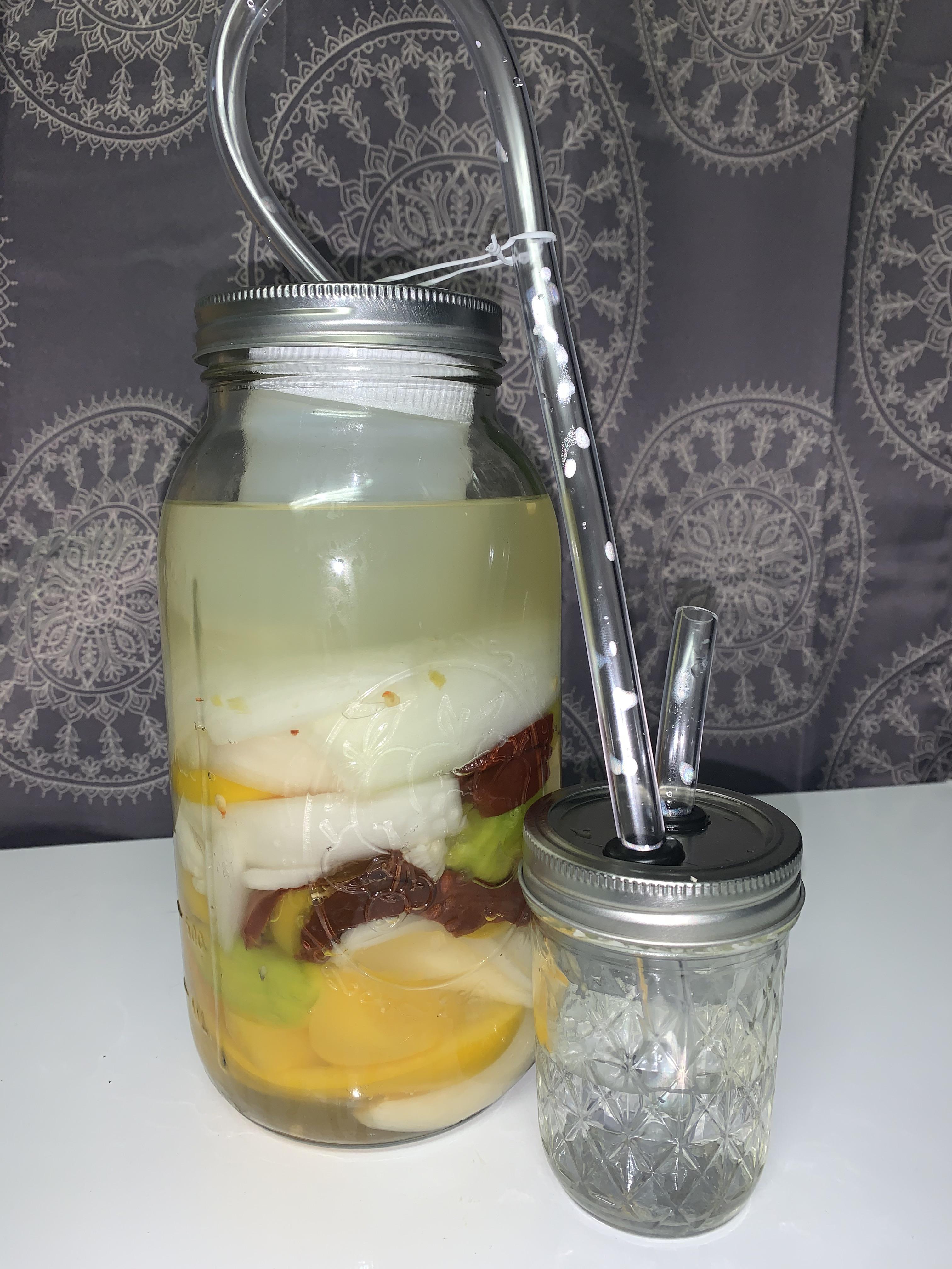 I didn’t have an airlock so I made one r/fermentation