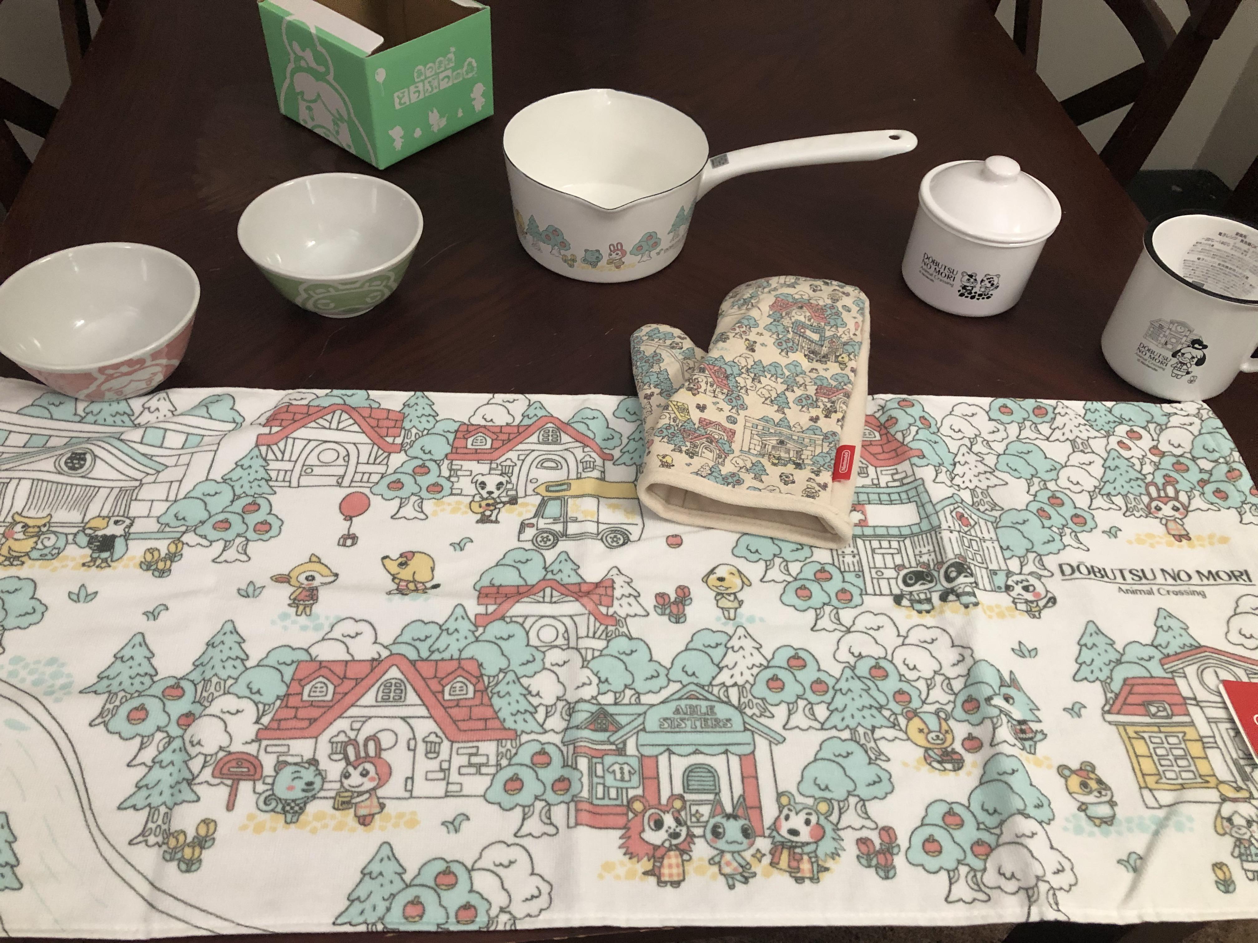 I went a little crazy and ordered some Animal Crossing cookware from
