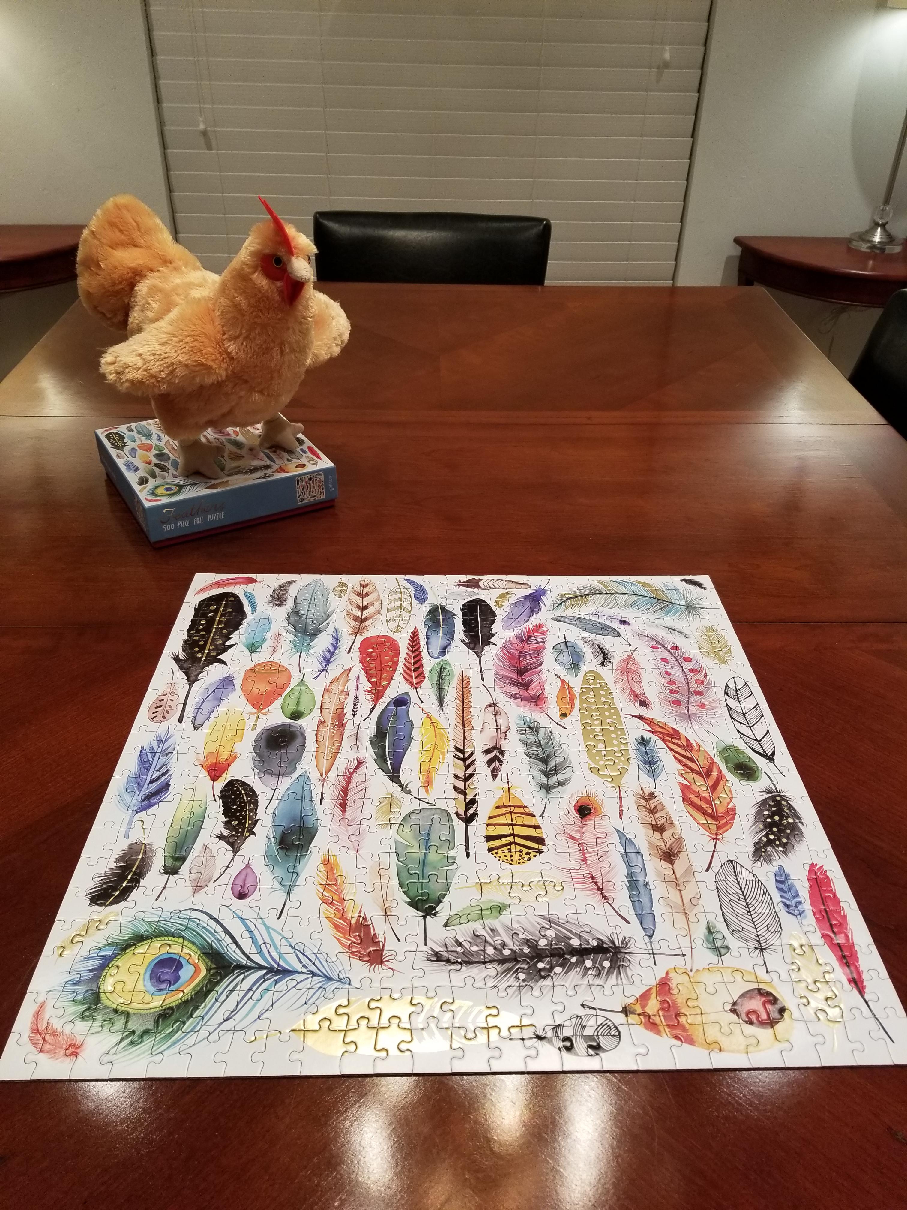 Feathers 500 pieces r/Jigsawpuzzles