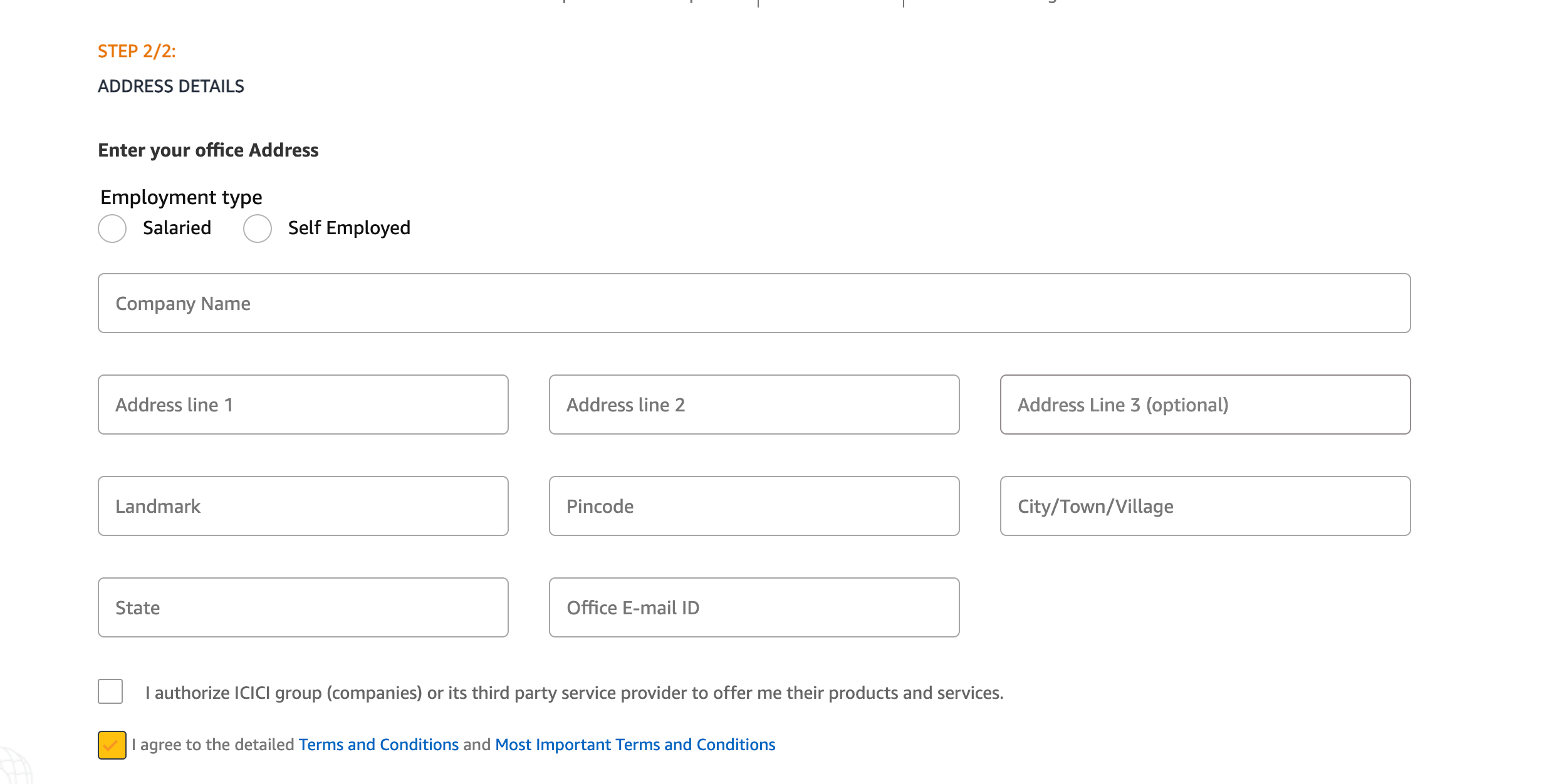 Amazon pay icici card application is asking of office email id, is this normal? r/CreditCardsIndia