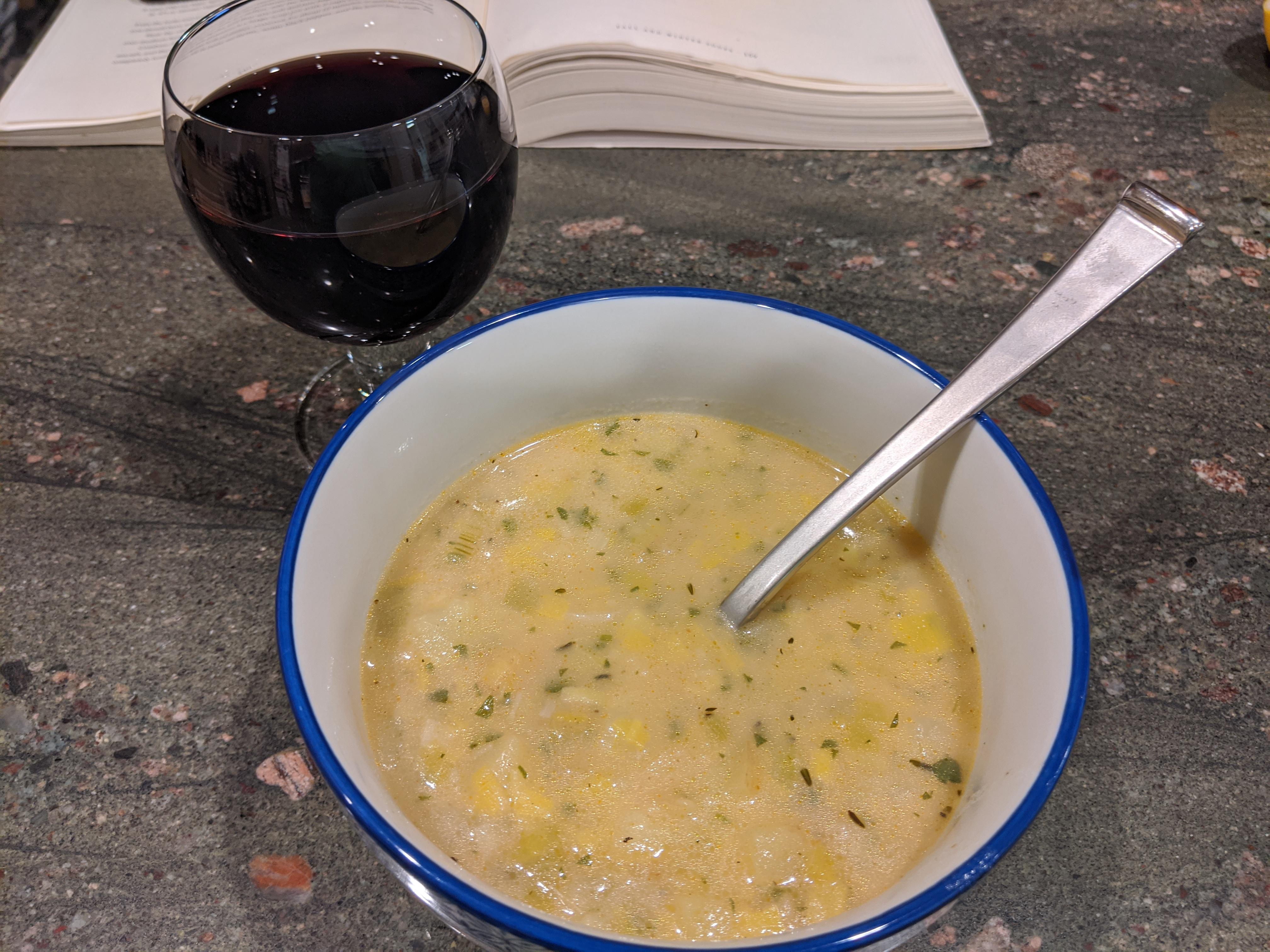 31 Days of Soup, Day 16, Rustic Leek and Potato Soup r/soup