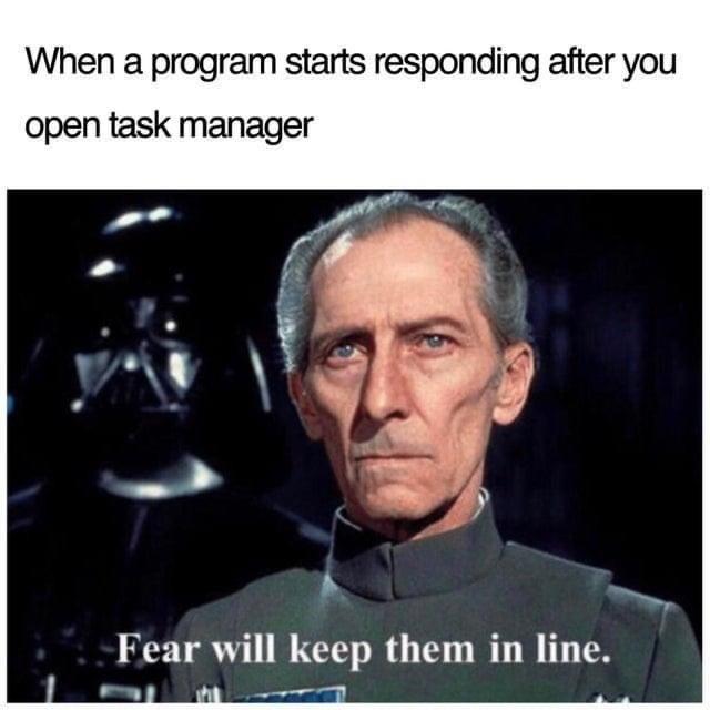 Don’t make me Crt+Alt+Del, or you’ll get the hose again