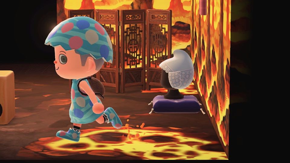 My house is now a volcano. I love the lava splash btw. r/AnimalCrossing