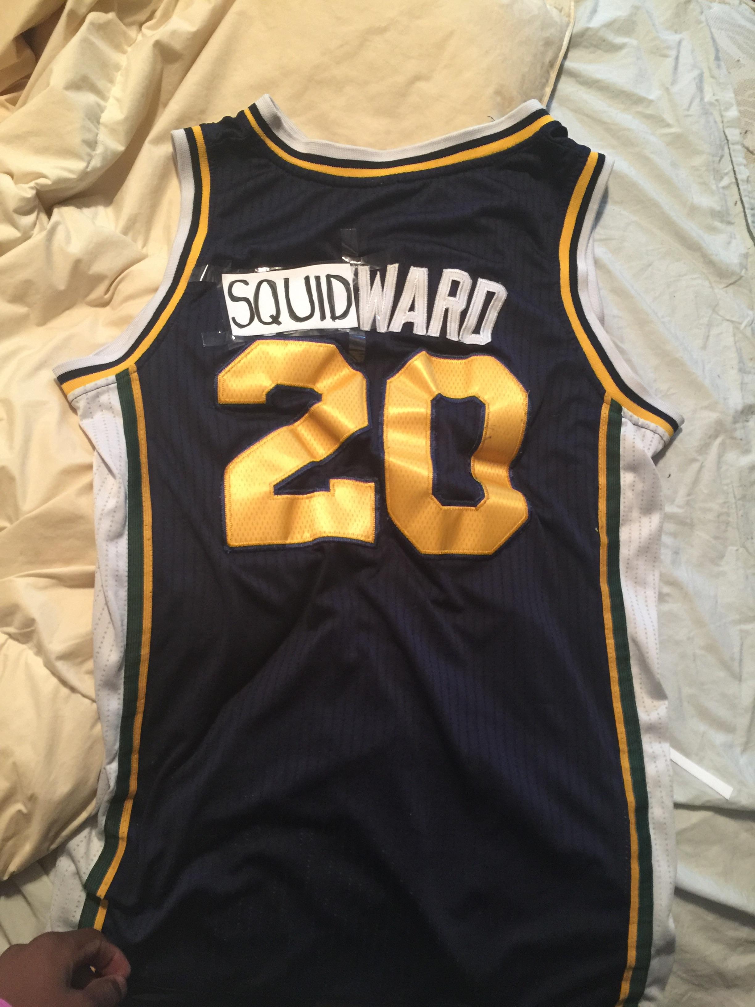 I finally fixed my hayward jersey. r/UtahJazz