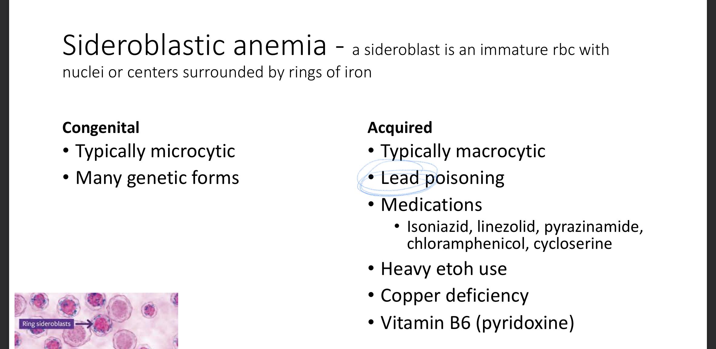 Confused med student How can lead poisoning both make microcytic cells