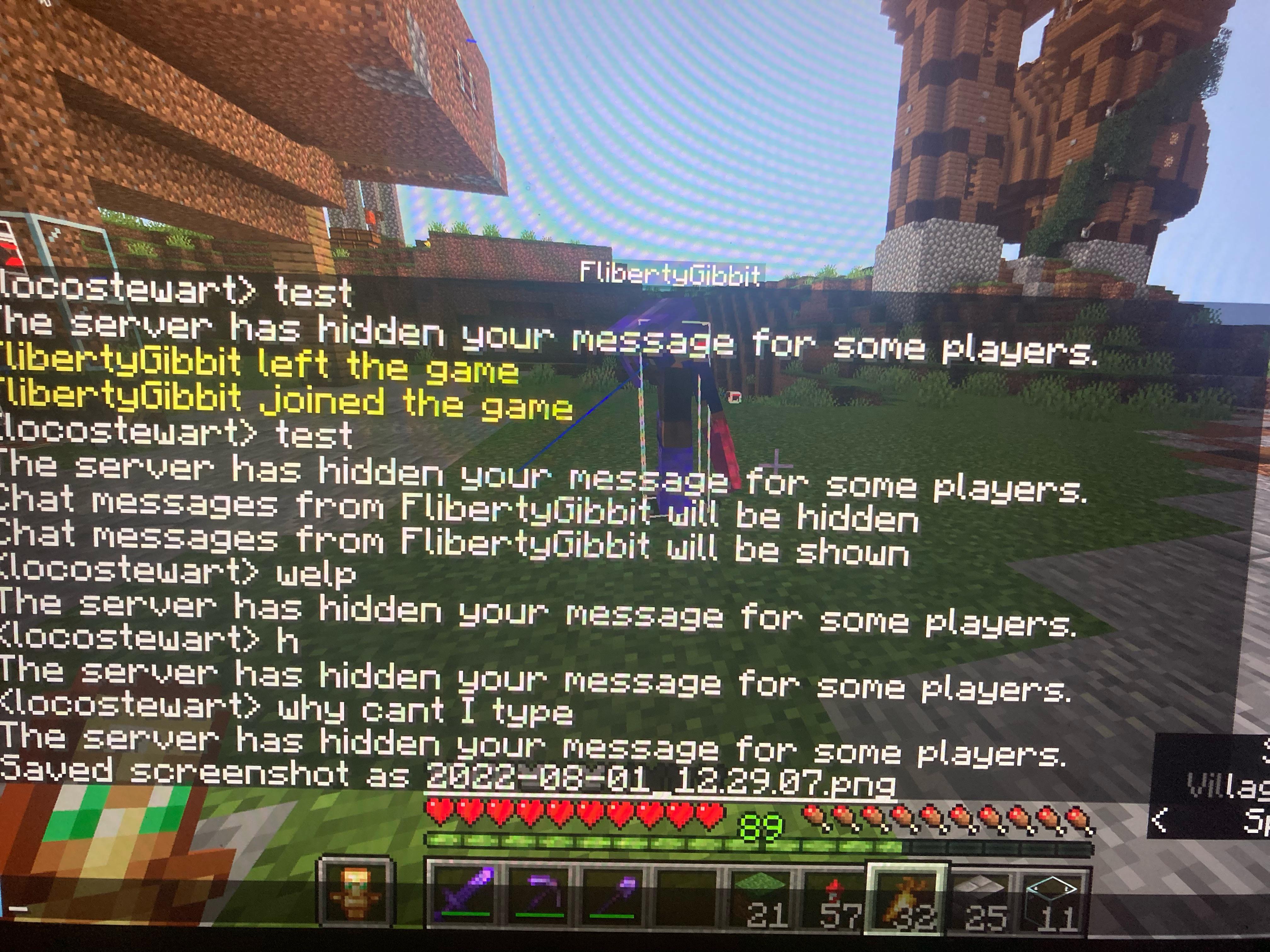 I can’t type anything. Profanity filter is off for everyone on the