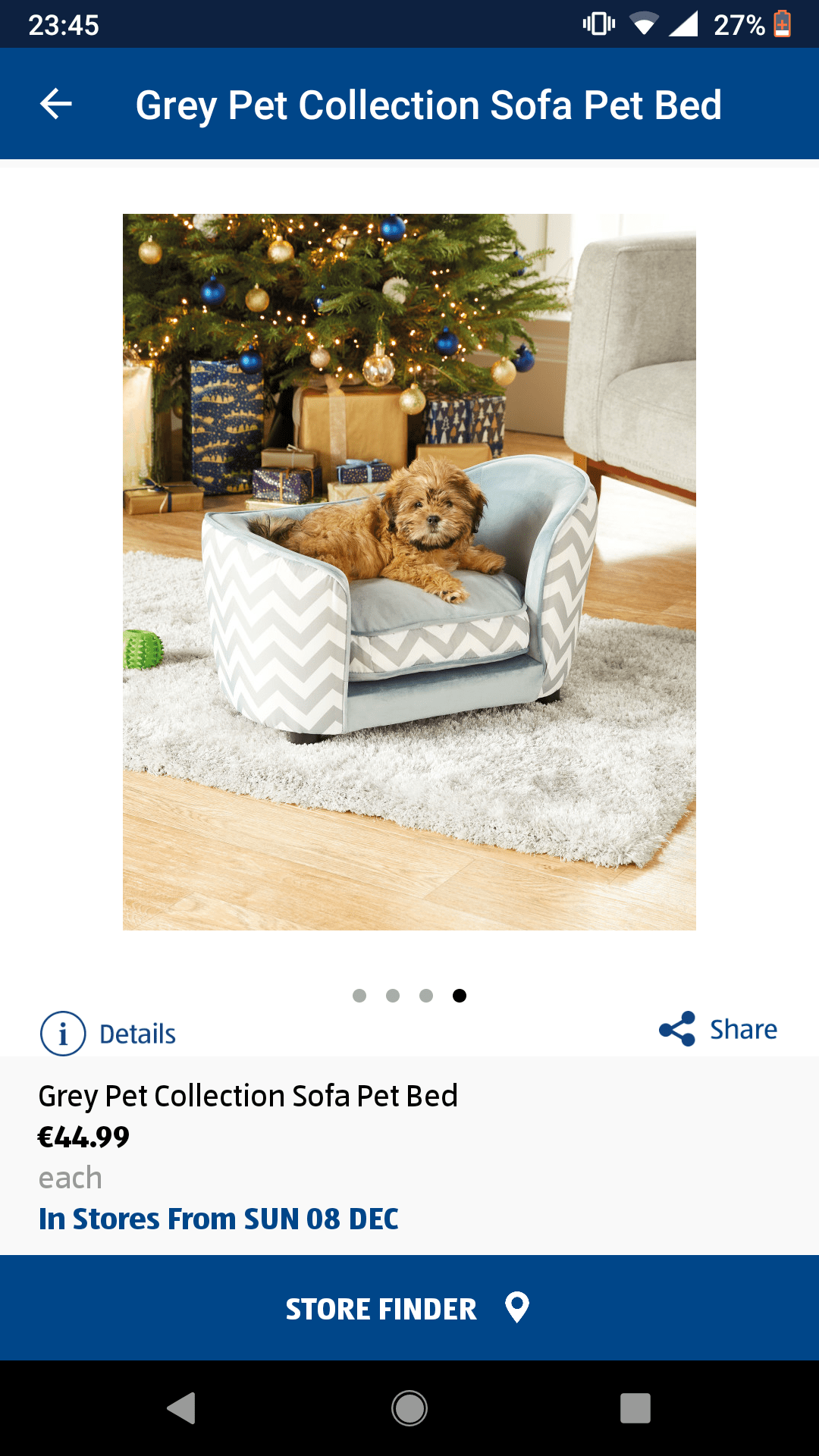 Aldi Ireland are selling pet beds and such this week and this is the
