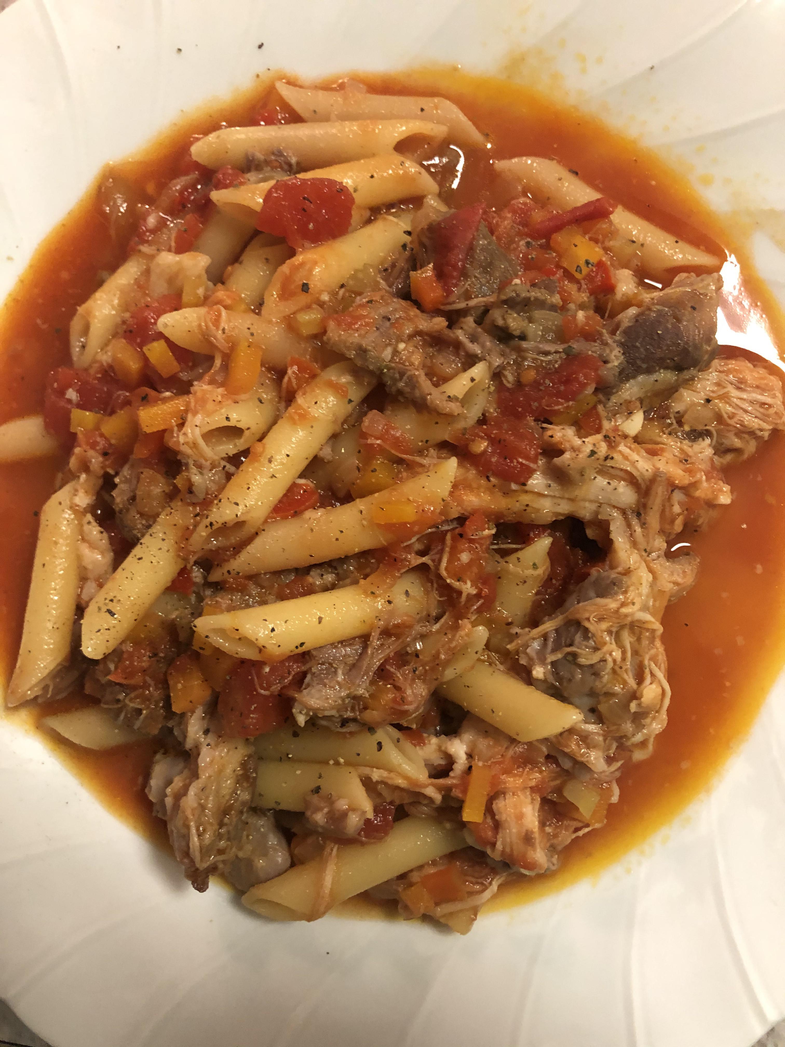 Pork Jowl Ragu with Penne r/tonightsdinner