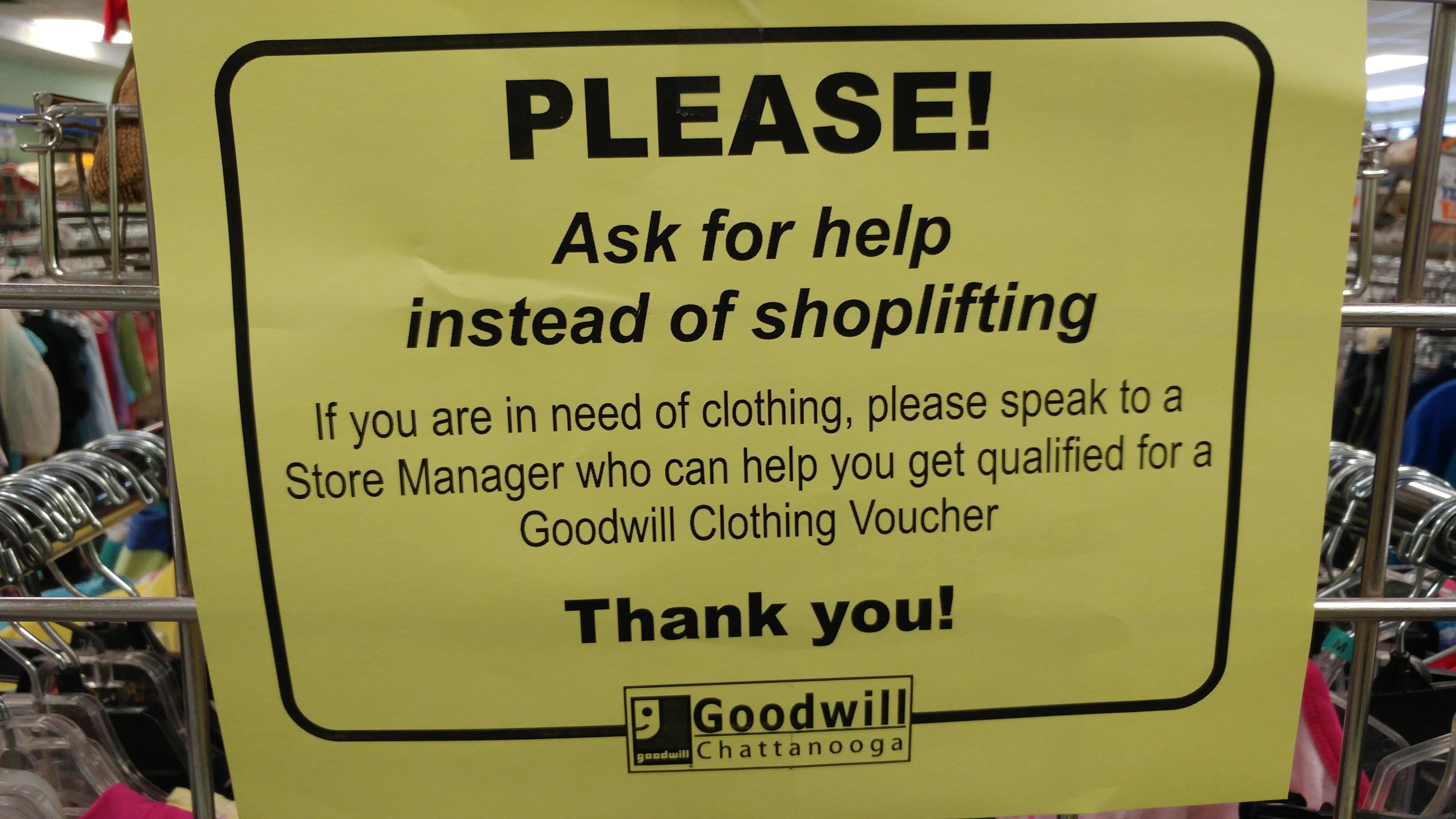 No other Goodwill in my city does this r/HumansBeingBros
