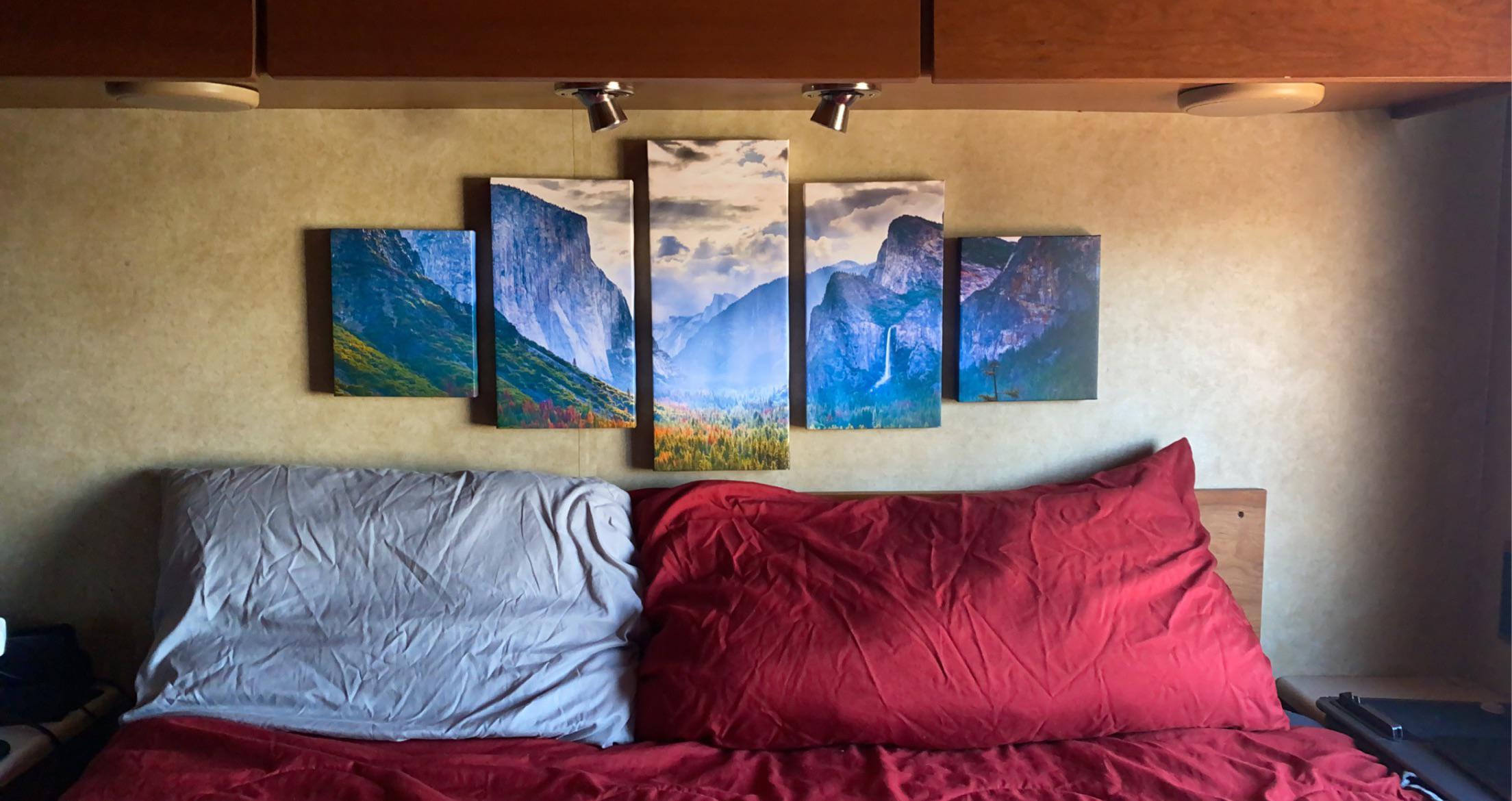 Super pleased with how my 5 piece canvas of Yosemite looks above the