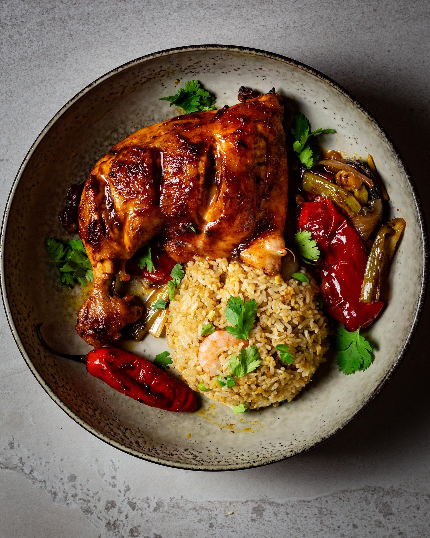 [Homemade] Roasted Chilli Jam Chicken r/food