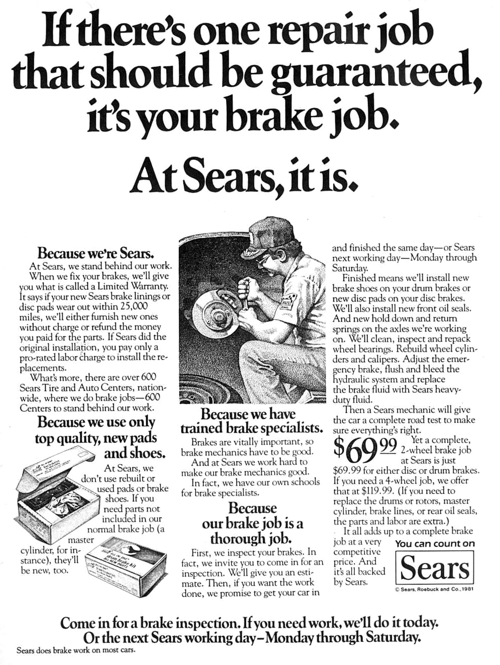 Sears Tire & Auto Center 1981 r/vintageads