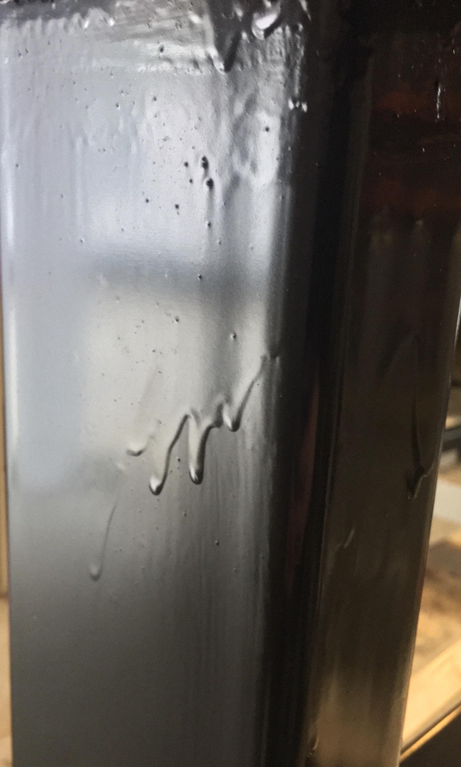 Best way to fix this paint job? Brushed satin Rustoleum paint onto bare