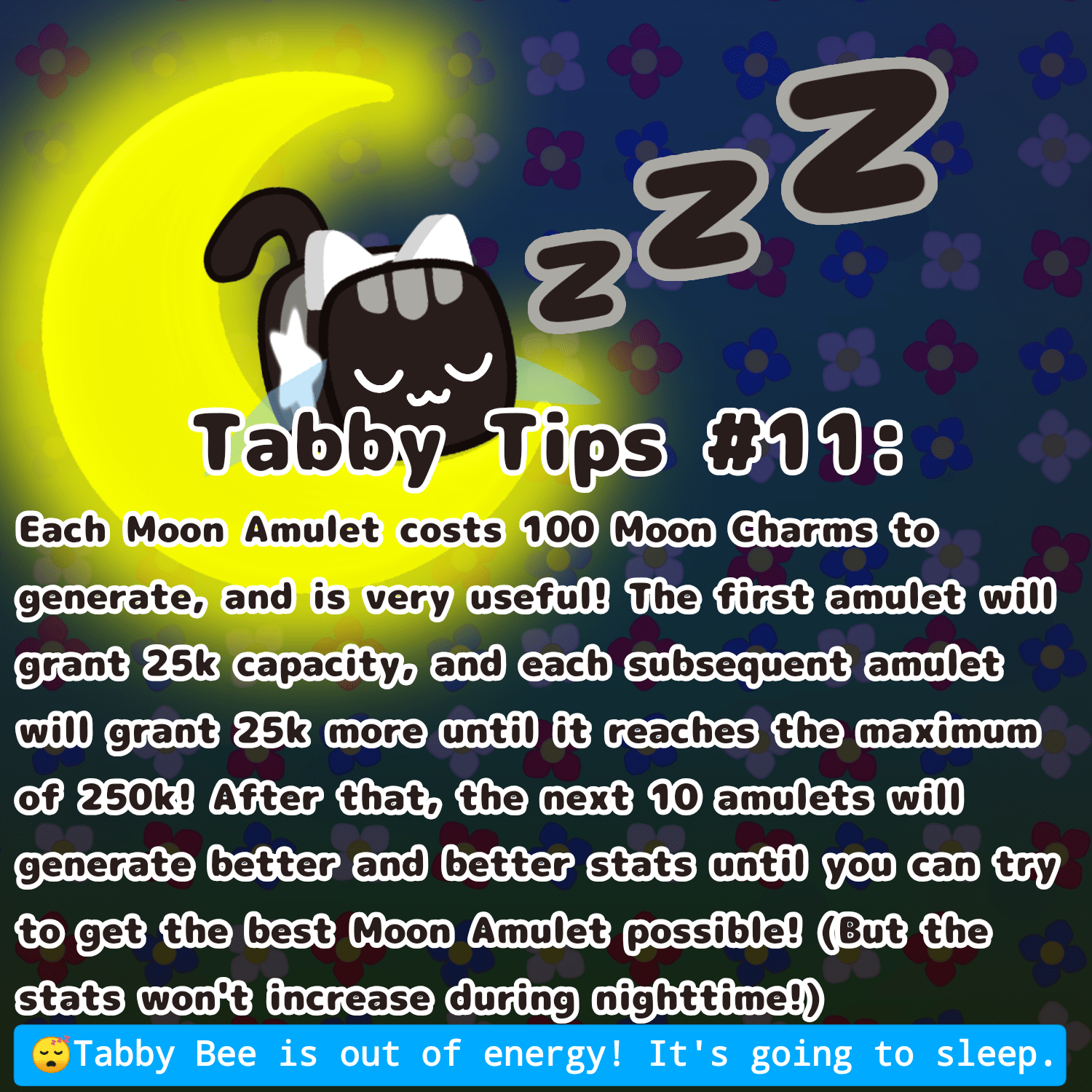 It's Night Time again! aaand he fell asleep... Anyways, Tabby Tips 11