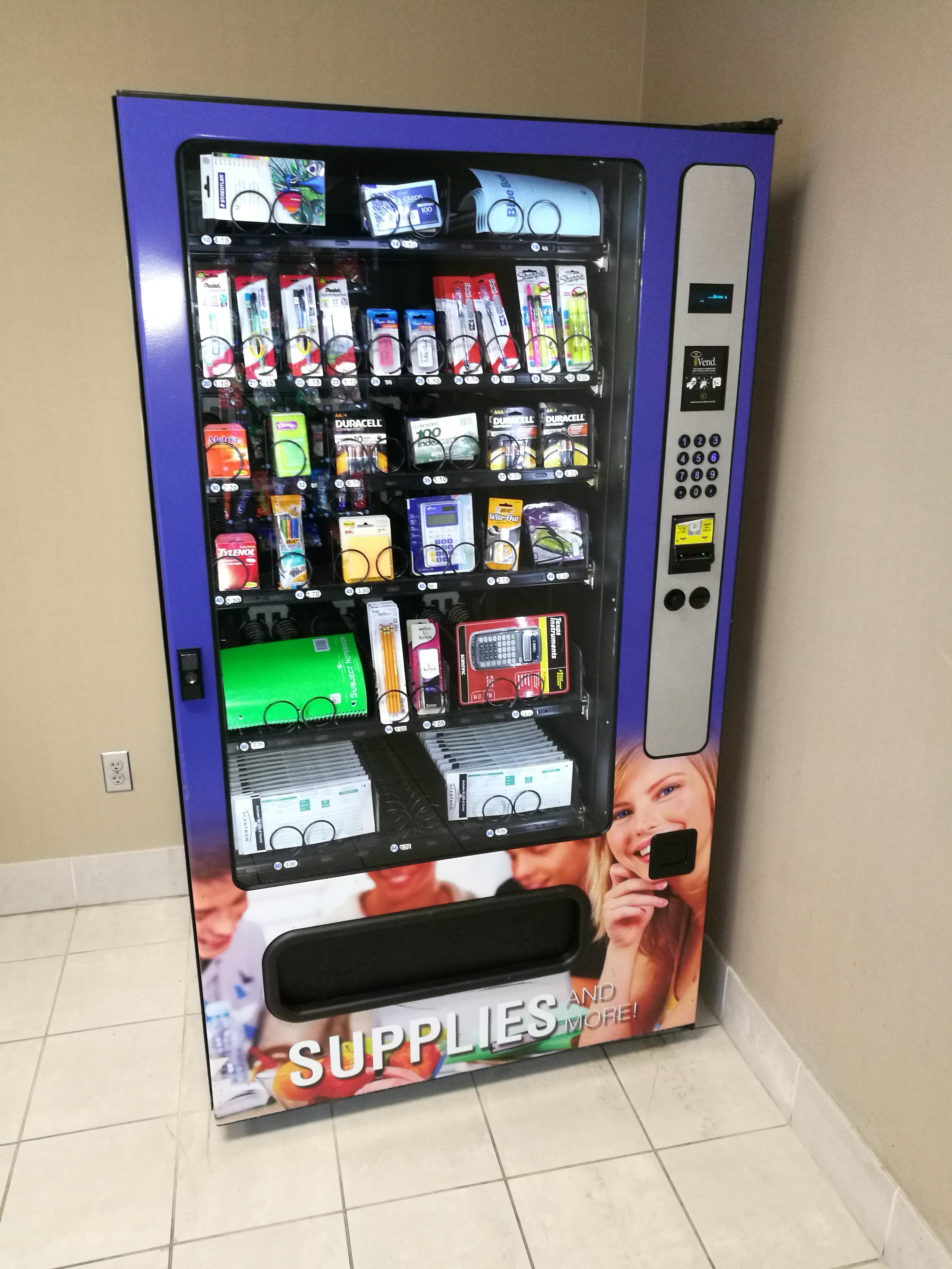 My university has a vending machine for school supplies r