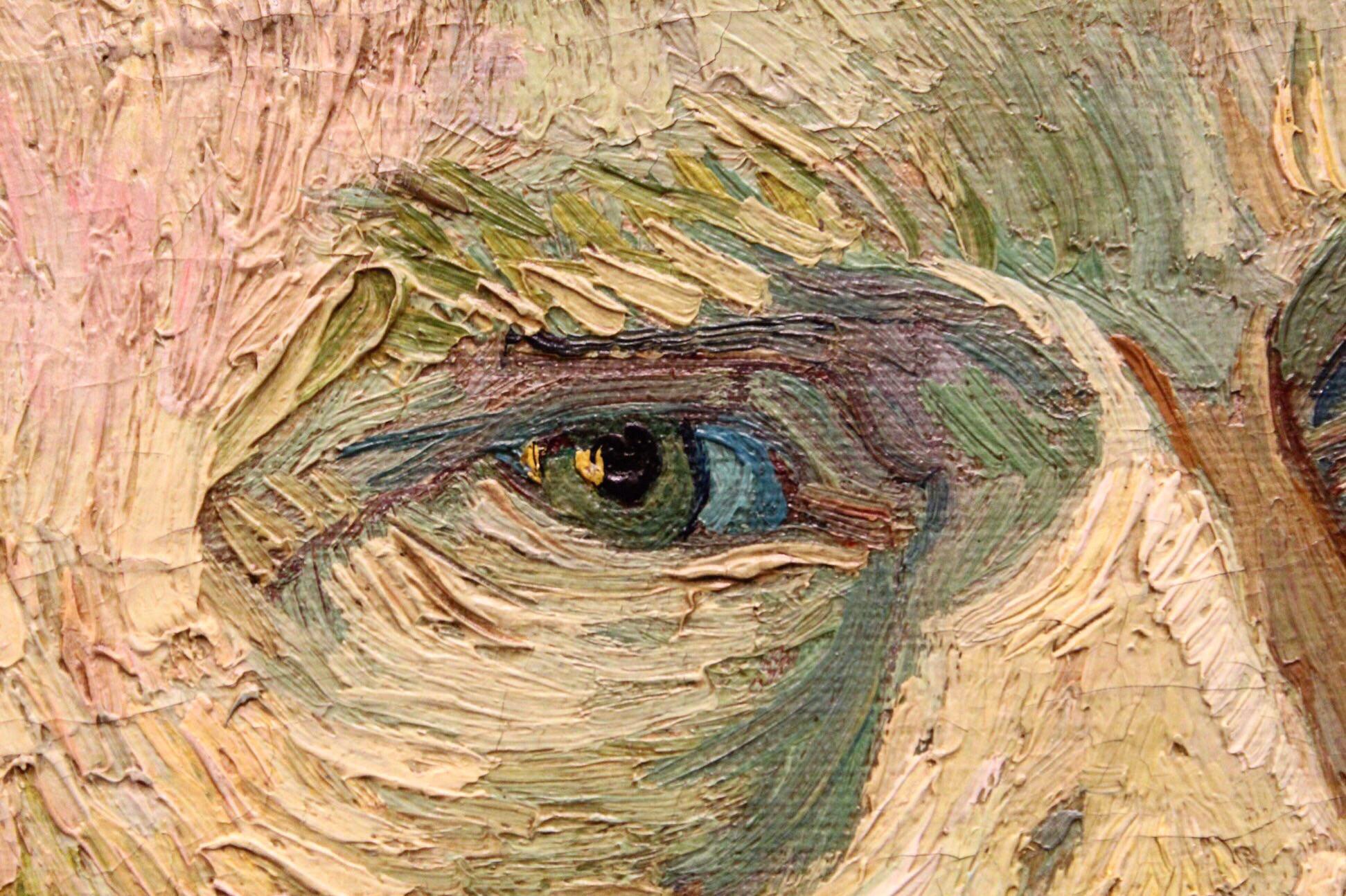 Van Gogh’s eye, by VanGogh. Closeup detail from “SelfPortrait