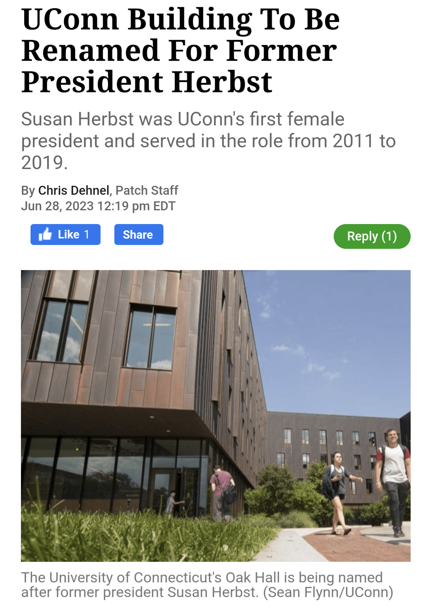 Oak Hall is Herbst Hall r/UCONN