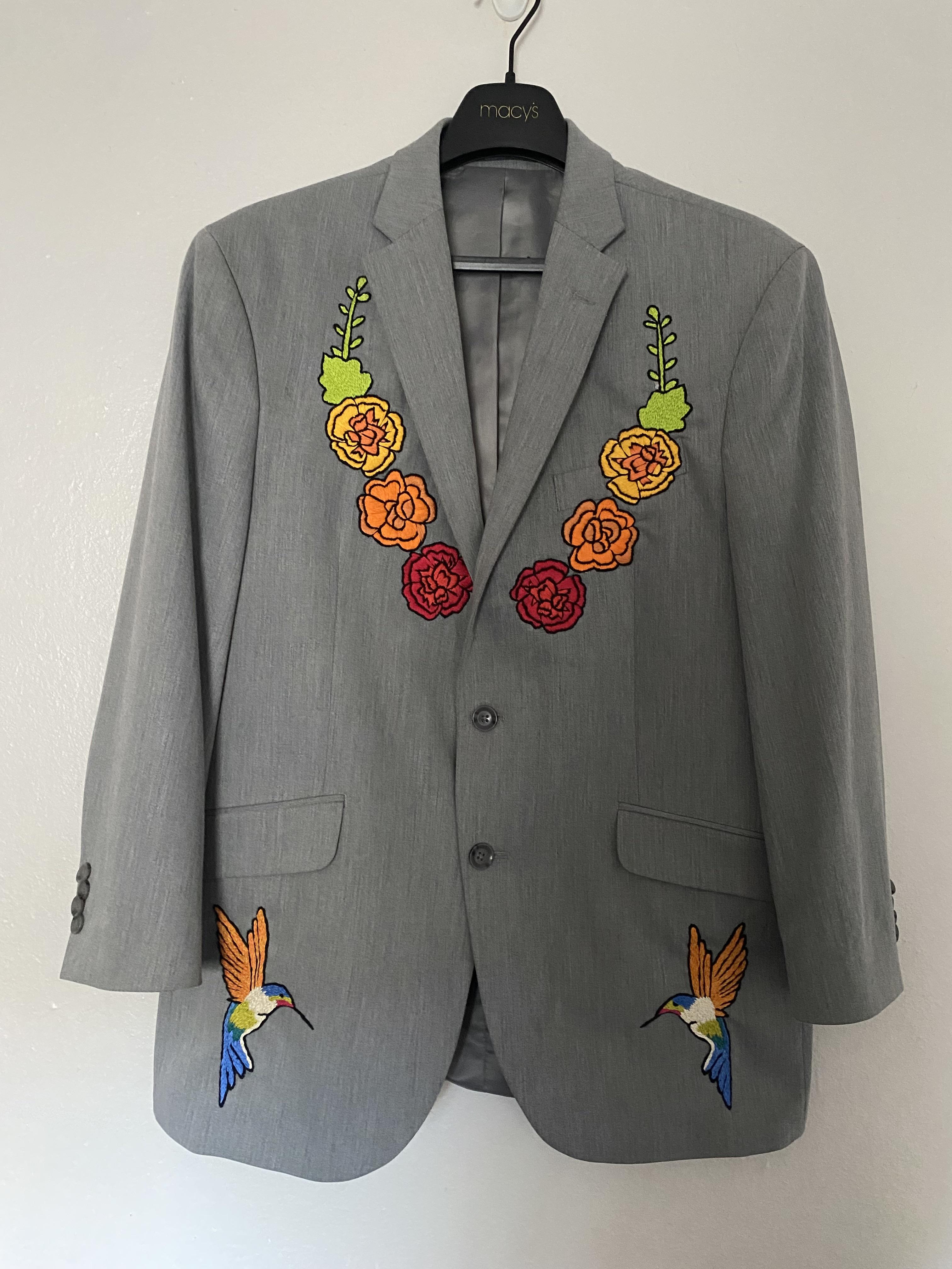 hand embroidered suit jacket r/Embroidery