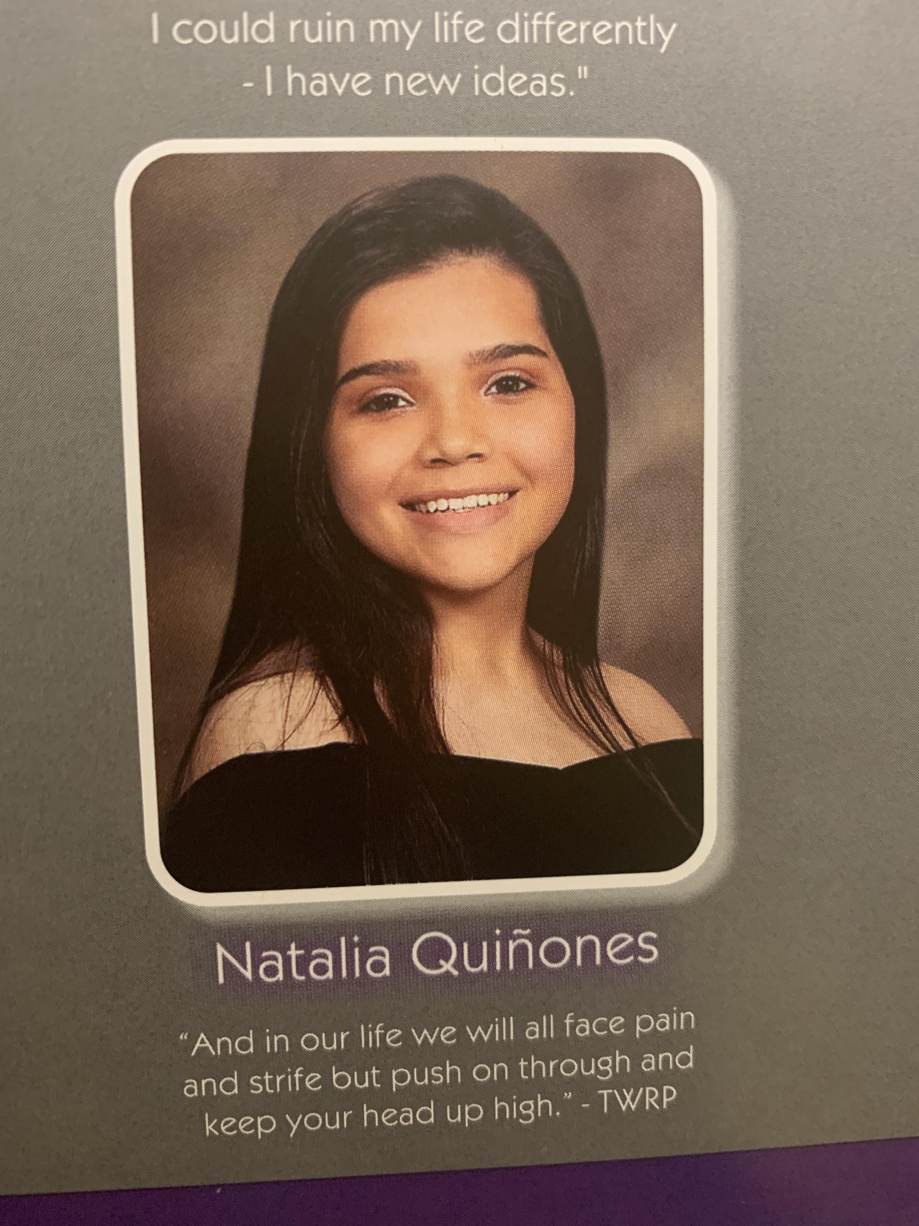 My senior quote! 😊 r/TWRP