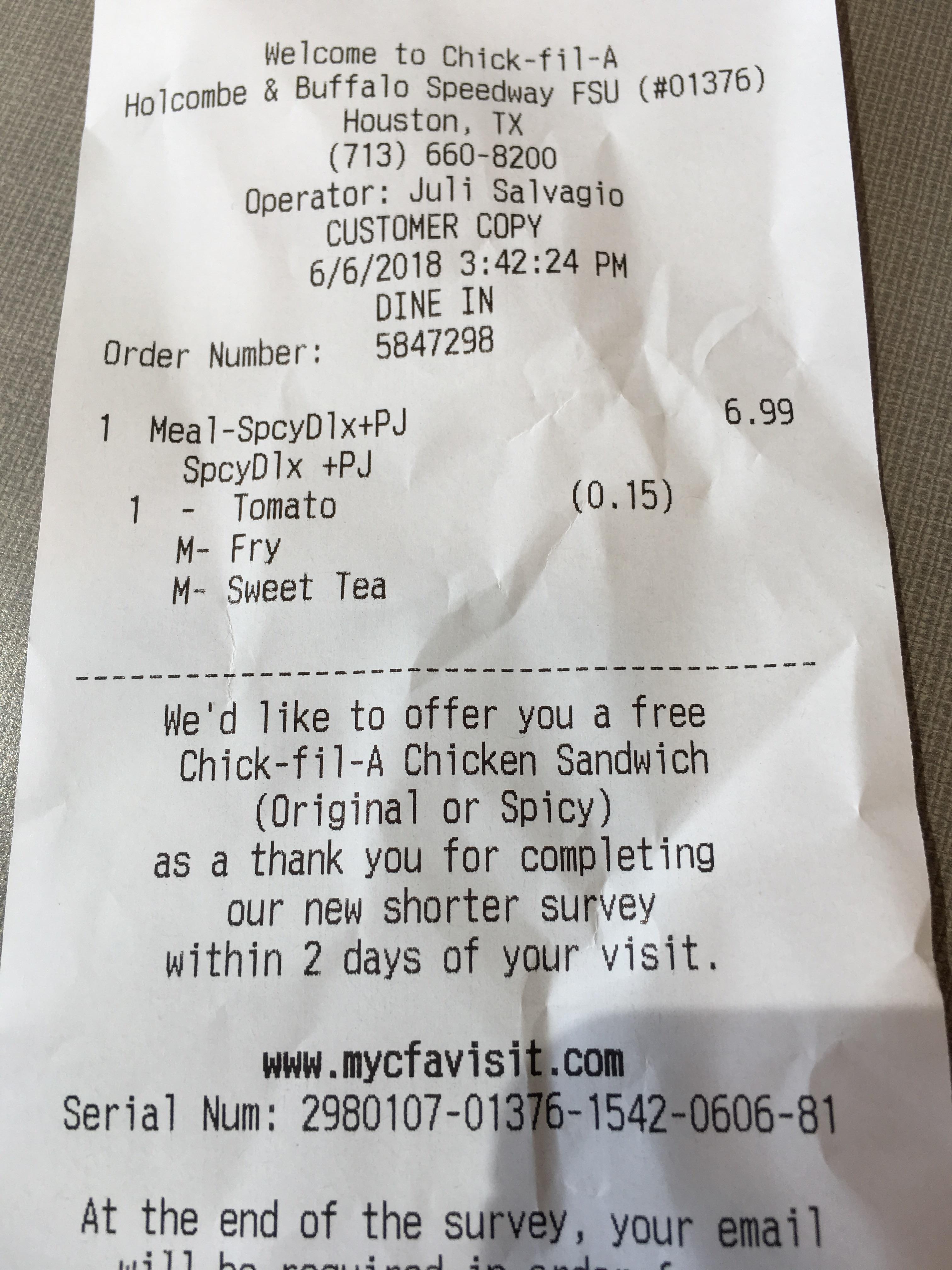 The Red Flag On Your Chick-Fil-A Receipt Has A Secret Meaning
