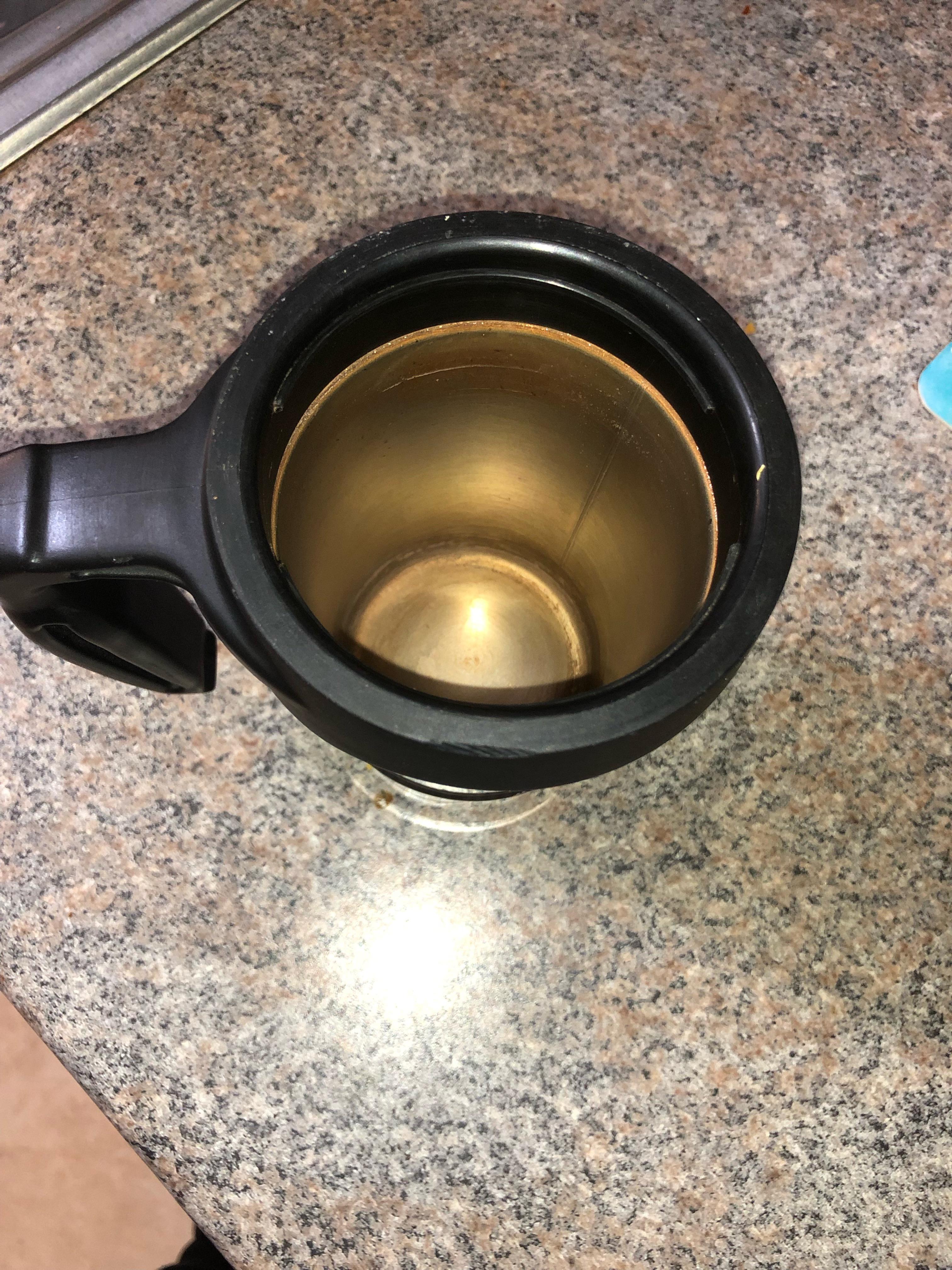 How to clean coffee stains off a stainless steel insulated mug? r