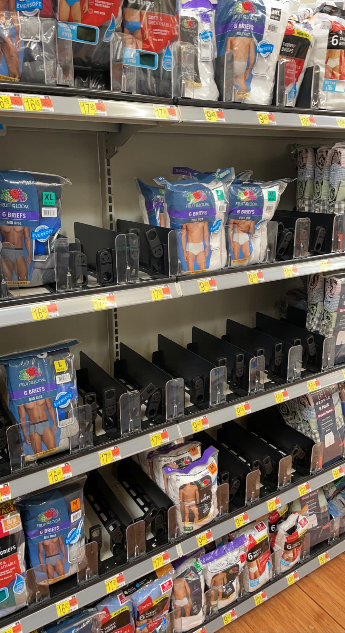 Briefs selection at my local small town Walmart. Are they starting to