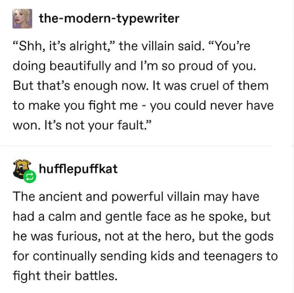 A good villain r/tumblr