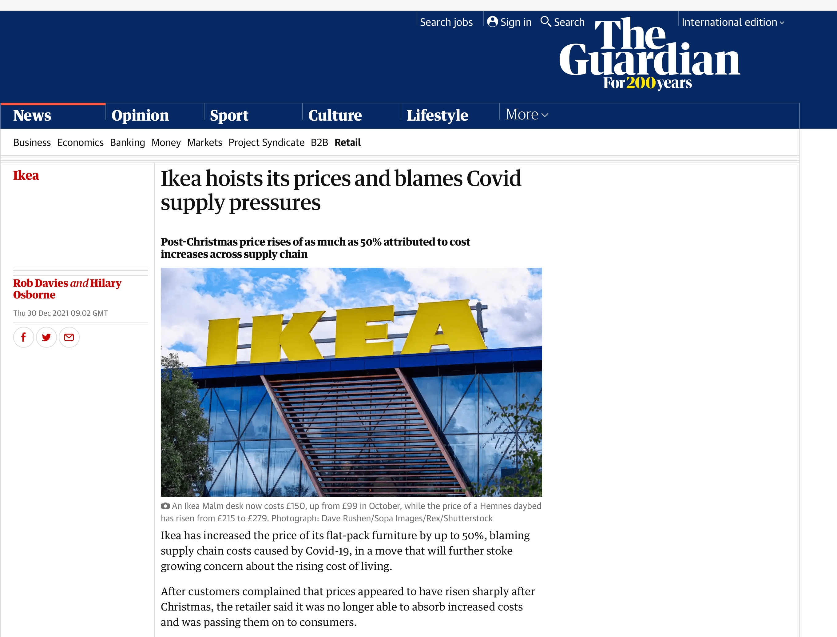 [REAL life] inflation => IKEA raises prices up to +50 (source