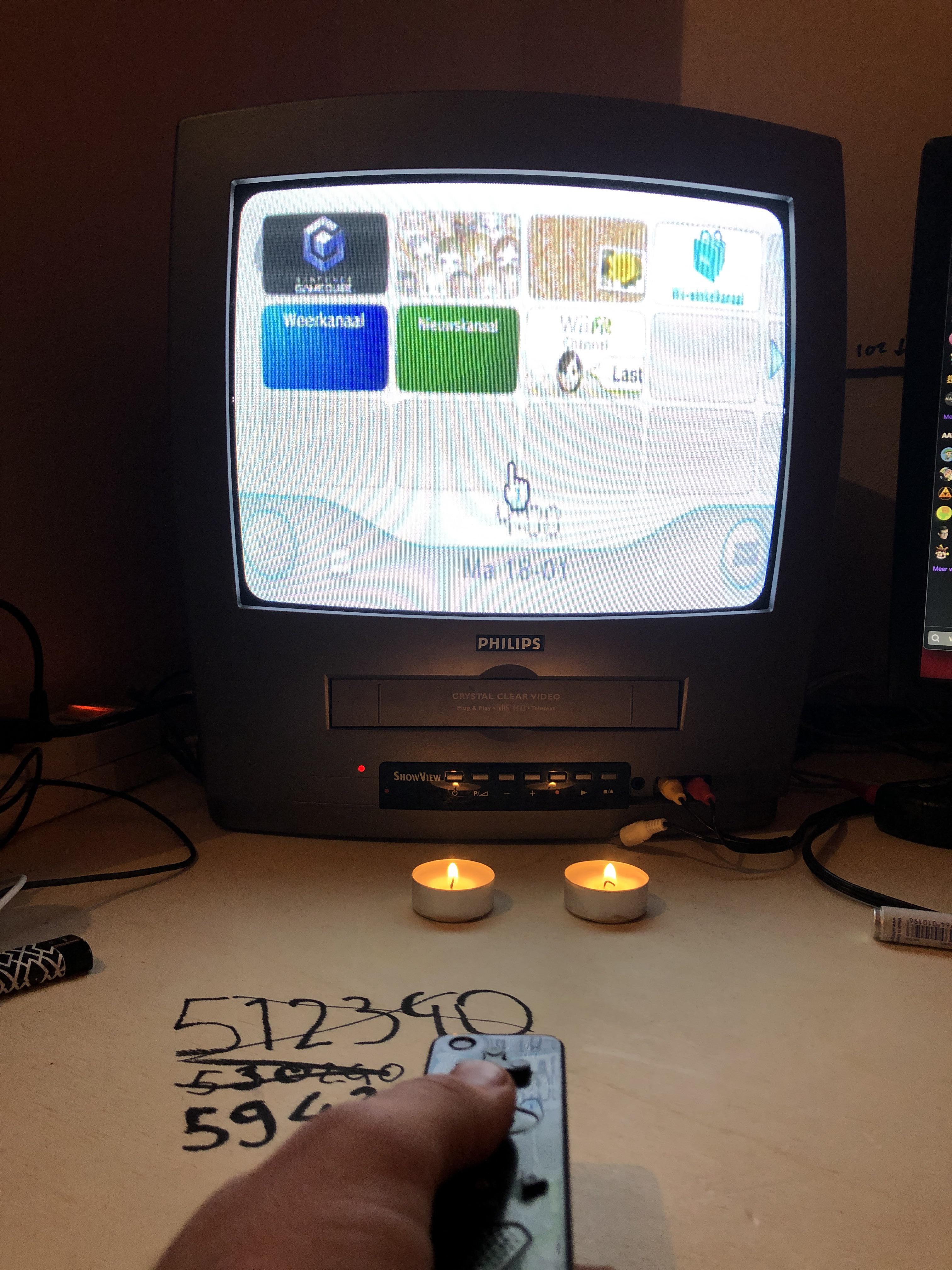 The sensor bar for my Wii broke, but because candles emit Infrared