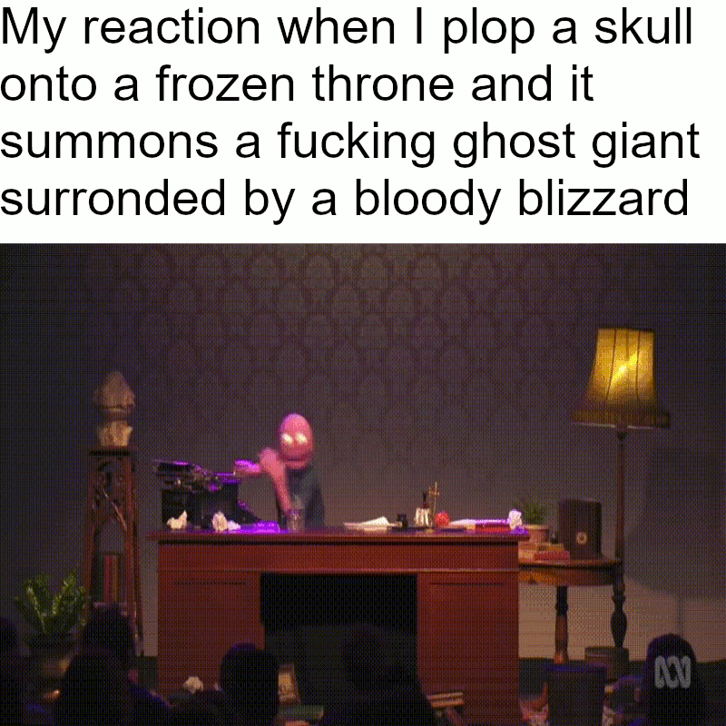 Kinda about Karstaag when I accidentally summoned him. Had a