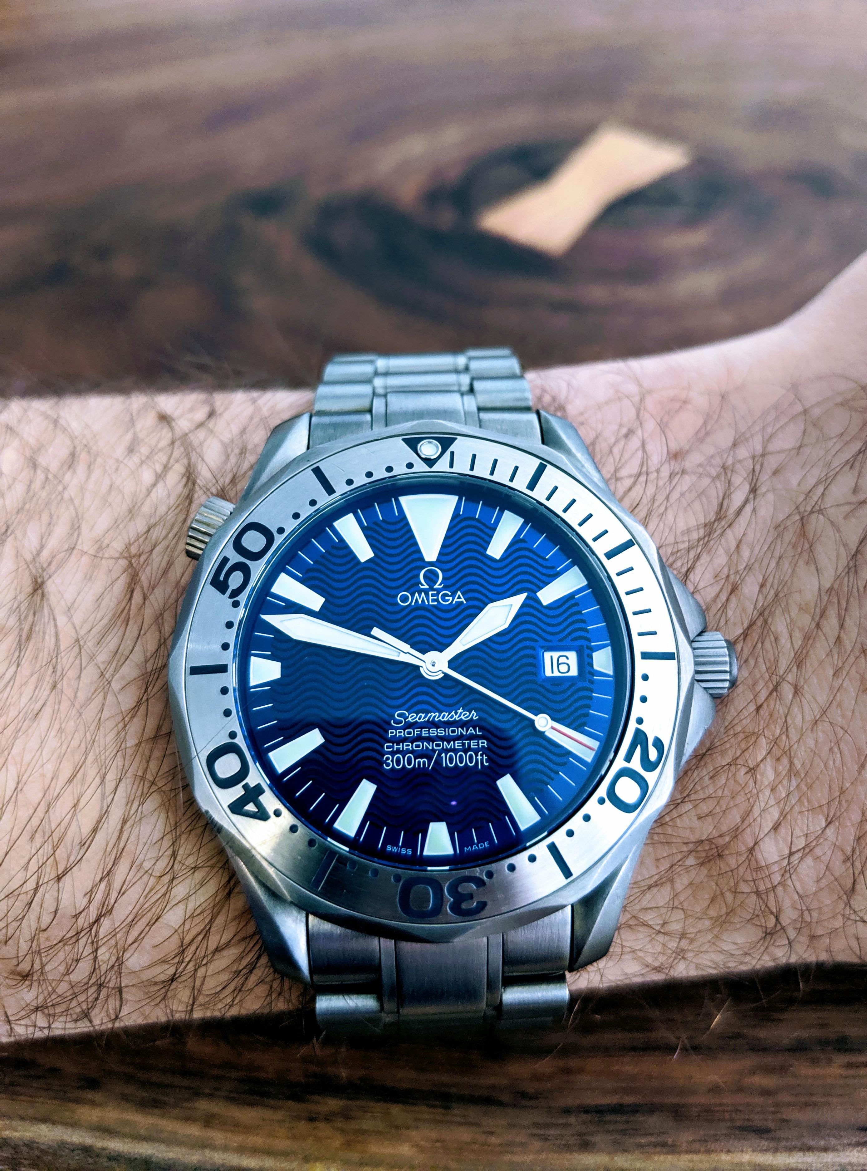 [WTS]/[WTT] Omega Seamaster Titanium 2232.80 Blue Wave Dial REPOST