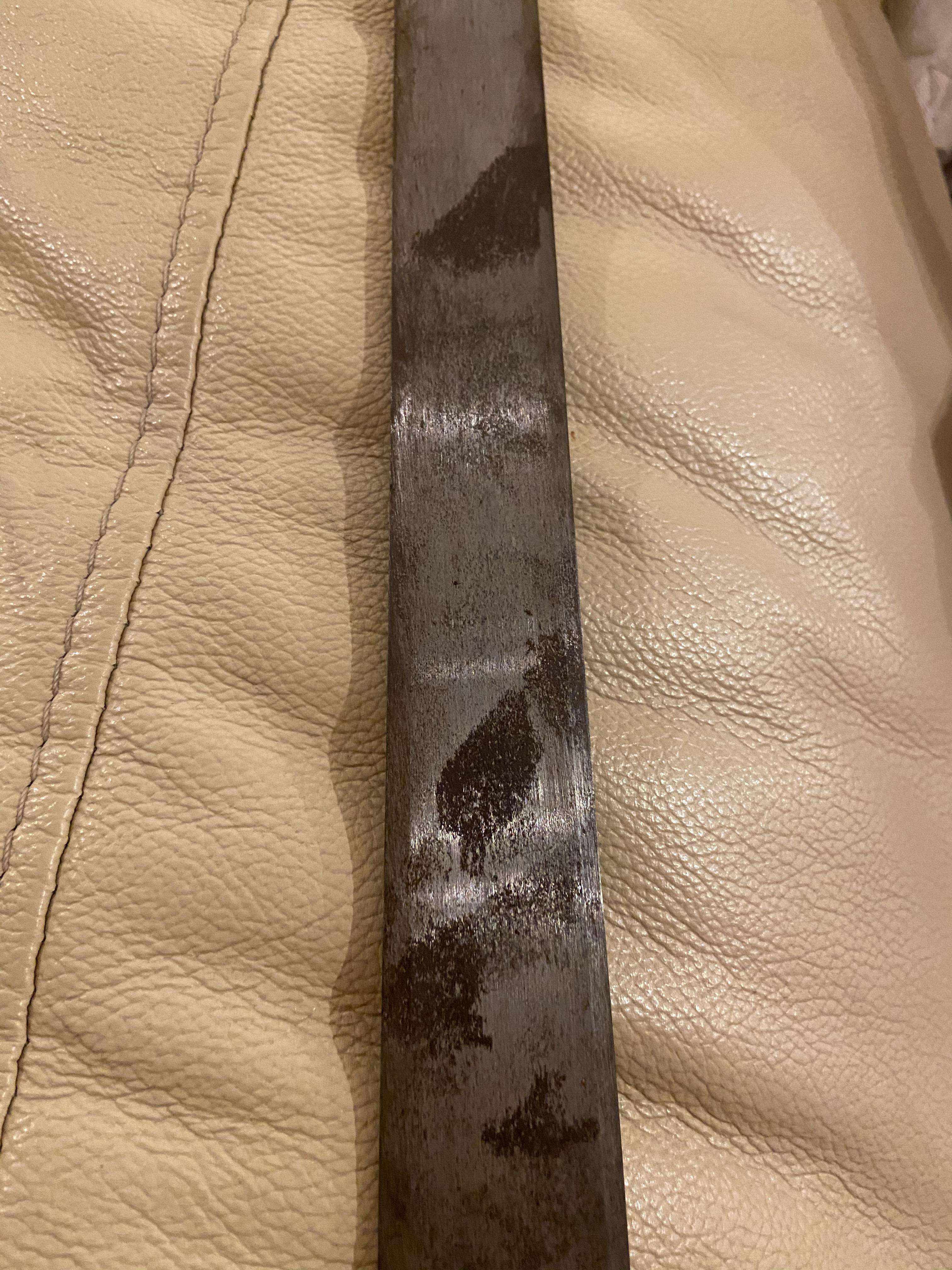 Looking for cleaning advice, I have a replica carbon steel sword that