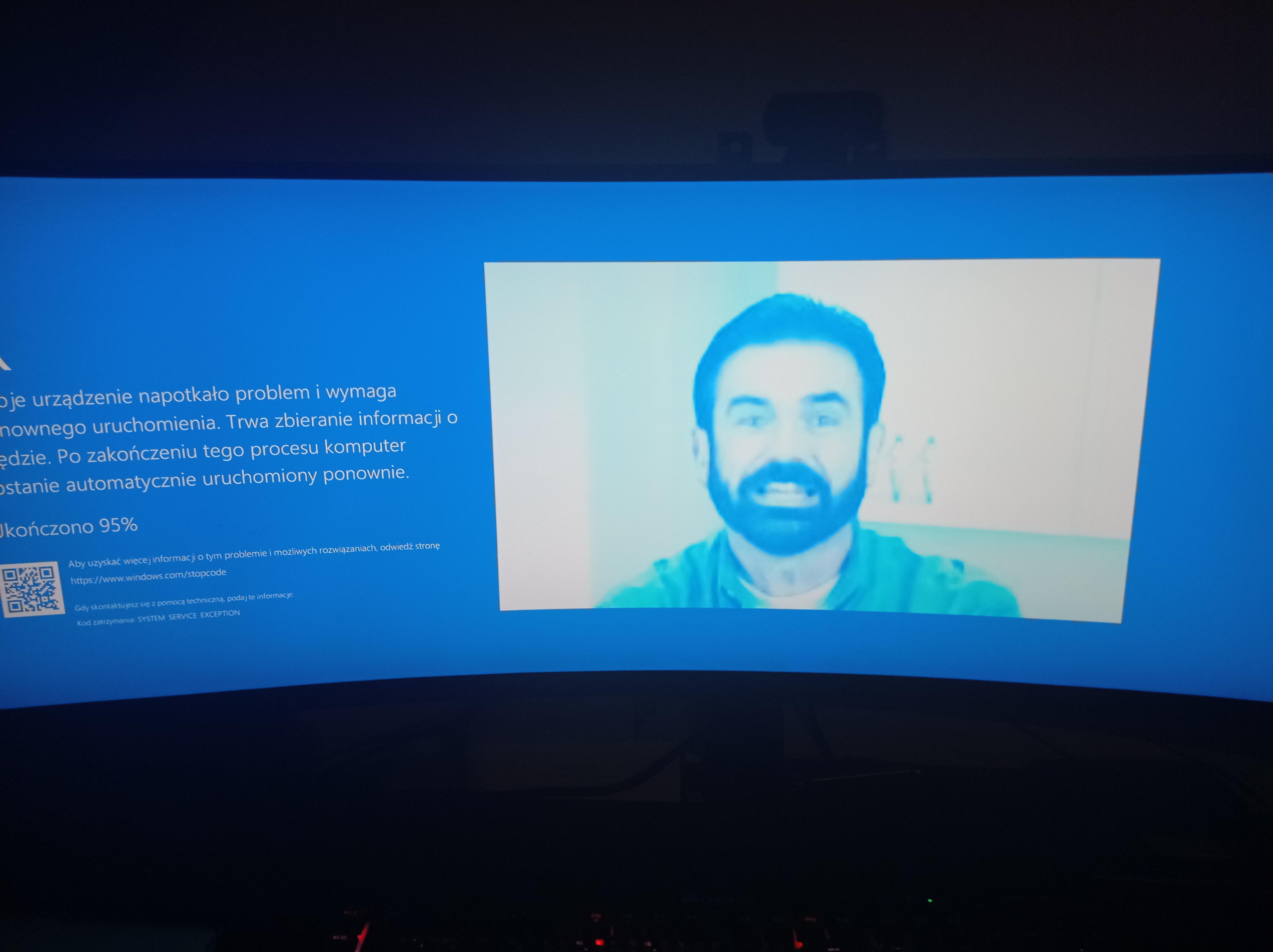 is this some kind of blue screen easter egg? r/Windows10