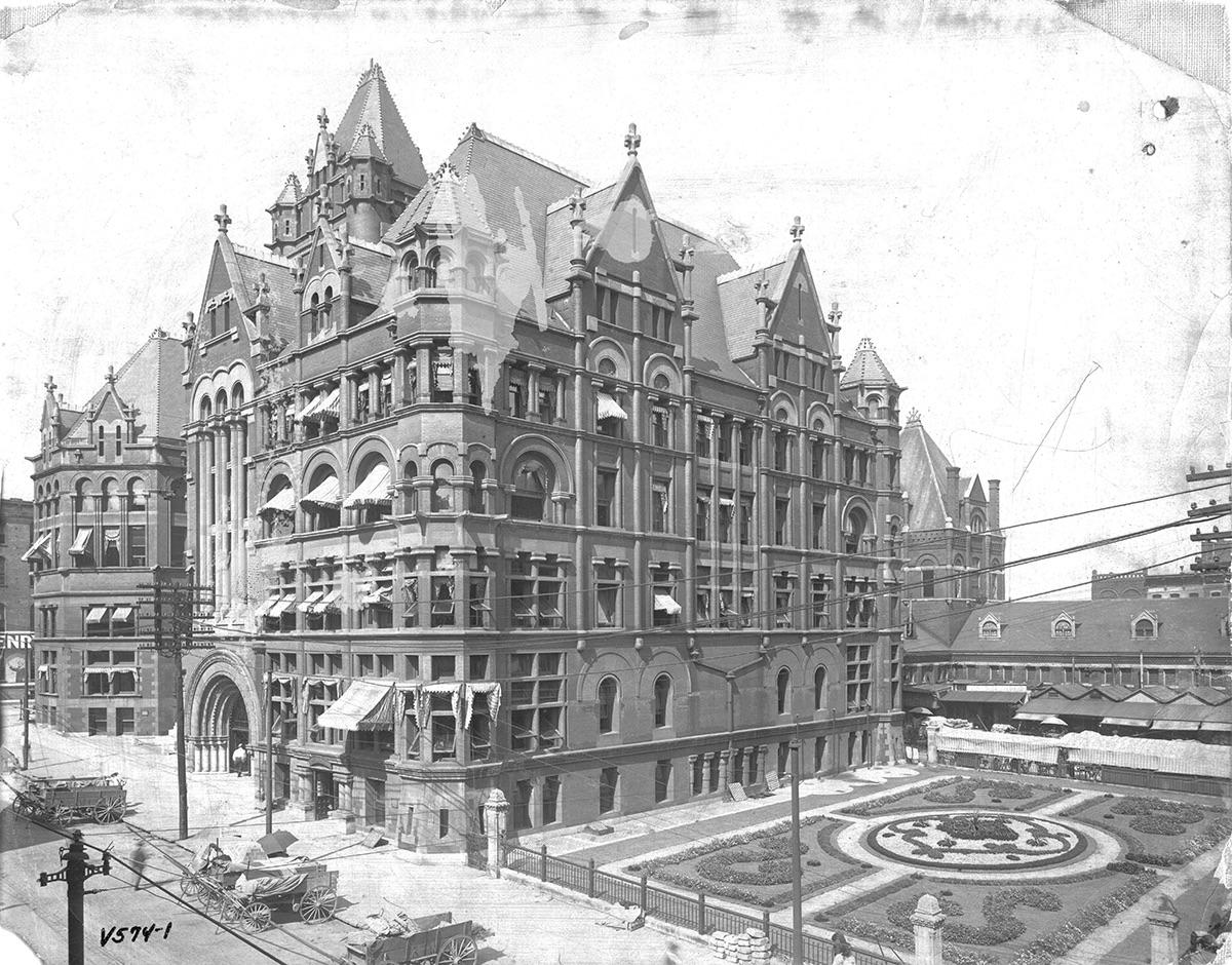City Hall, Kansas City, Missouri. Built in 1891 and demolished in 1937