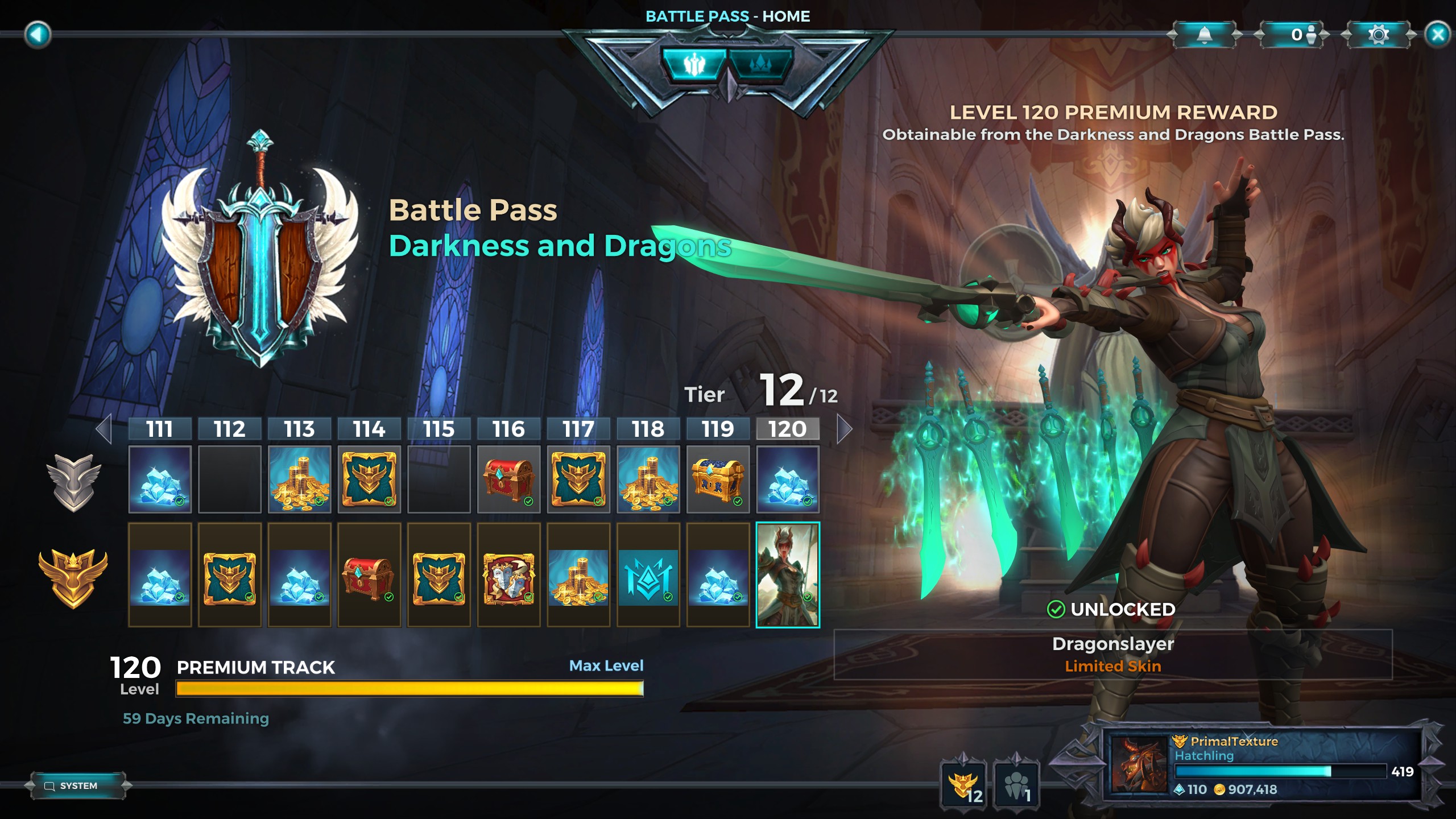 I Finally Finished The Battle Pass! r/Paladins