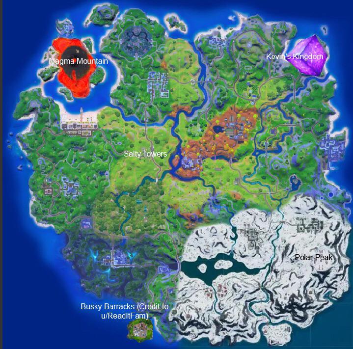 Fortnite Chapter 2 Season 7 Map Concept Elemental Warfare (Details in