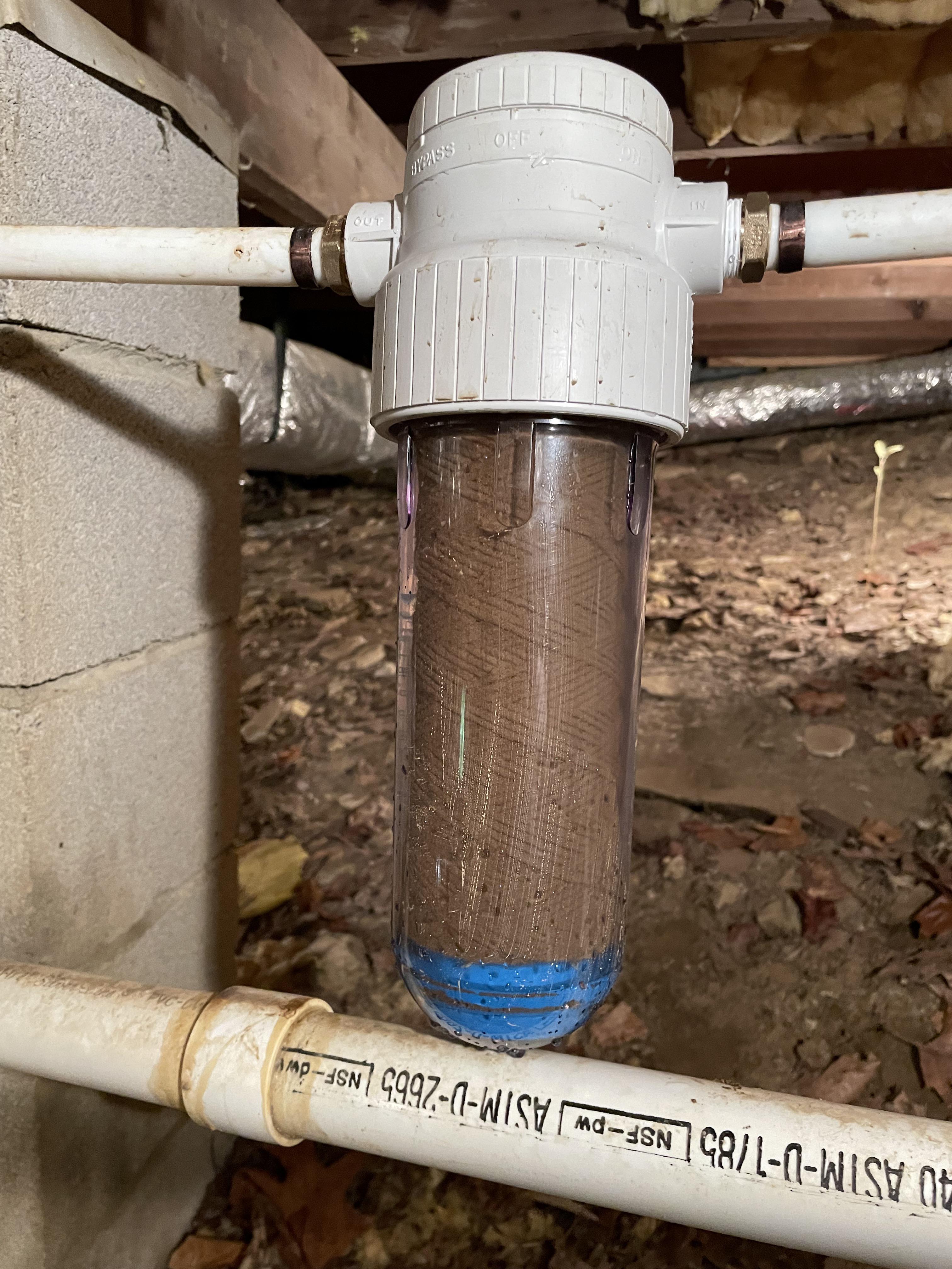 Installing a Water Sediment Filter, how much sediment is too much? r