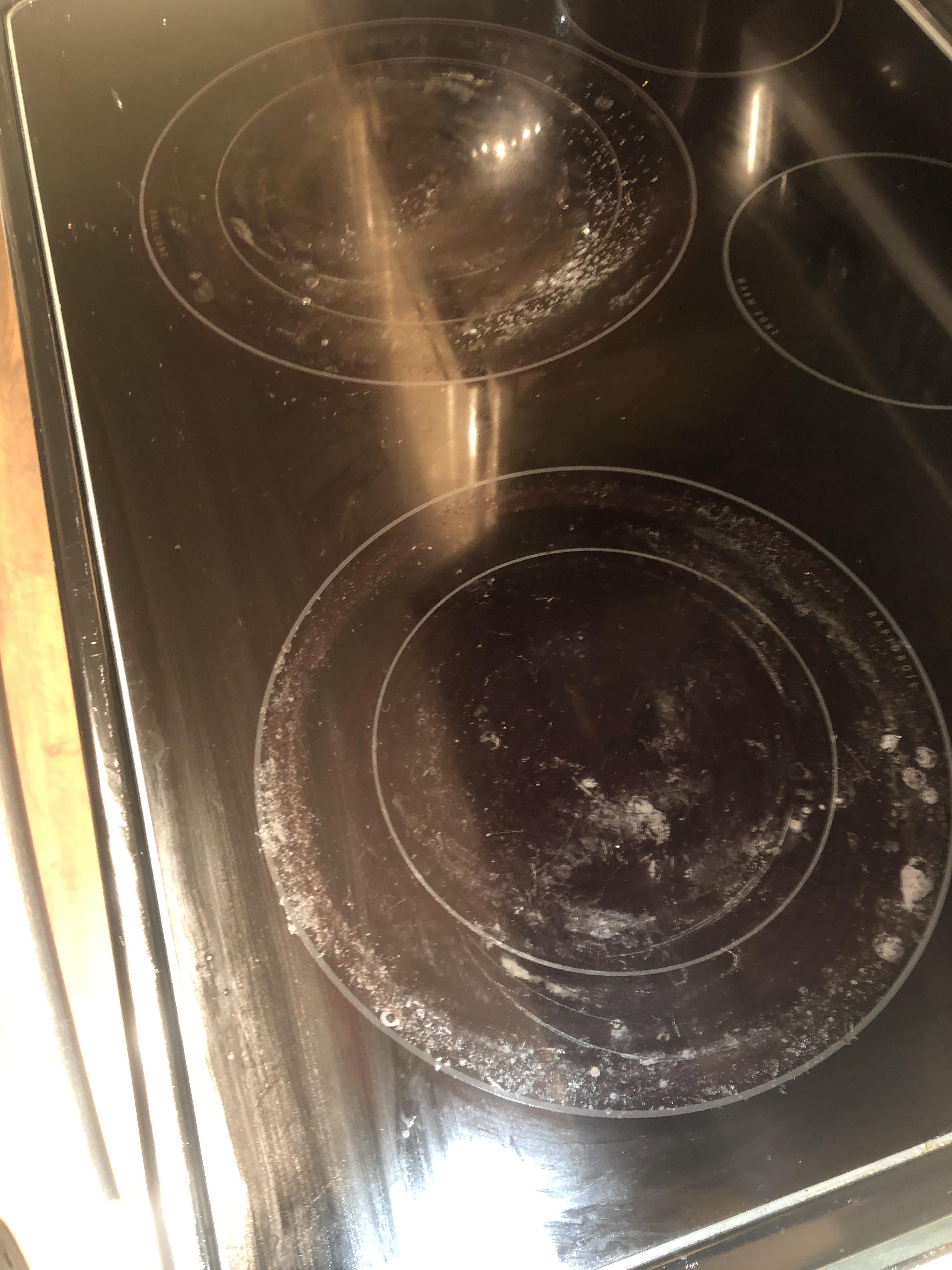 How can I clean water/sugar stains on a glass stove?? r/CleaningTips