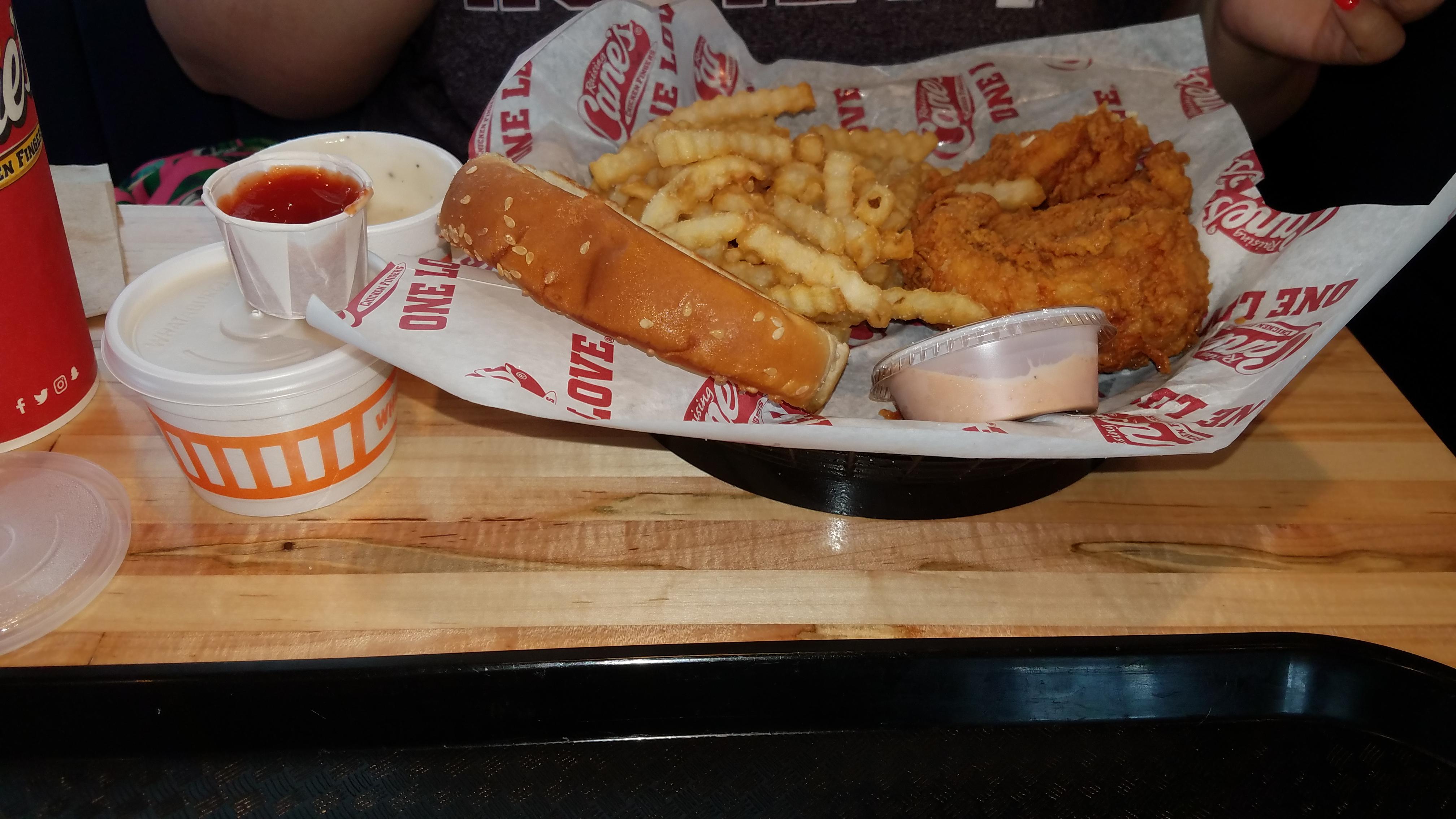 Raising Canes is best extra crispy with Whataburger gravy. r