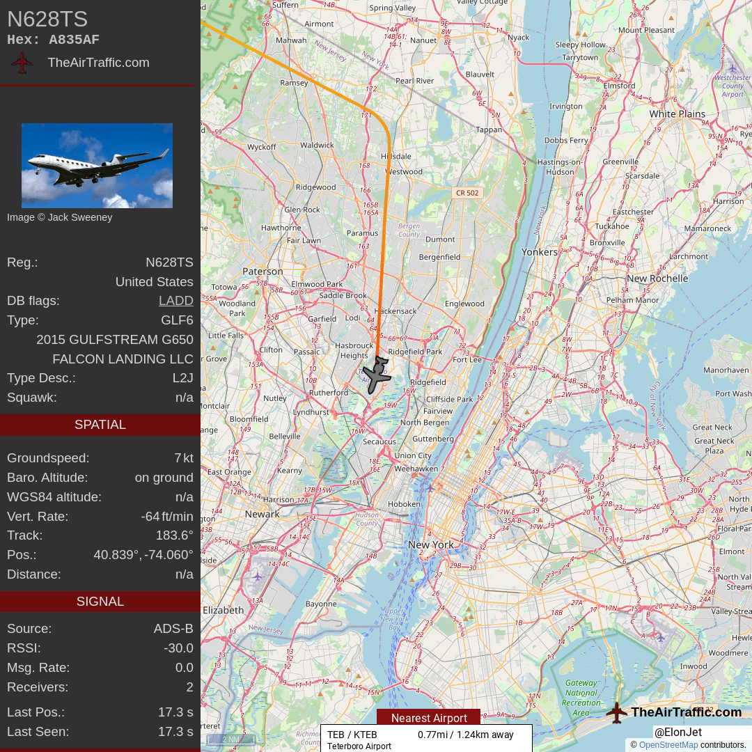 Took off from San Jose, California, US, at approx. 1125 pm PT, 202306