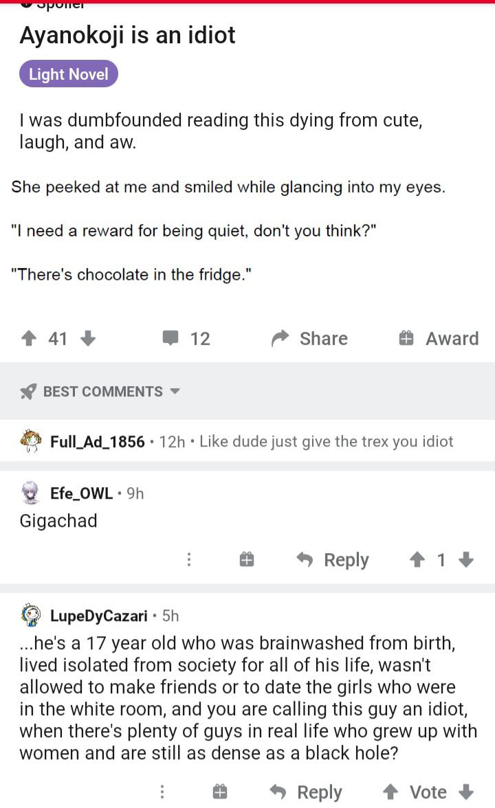 2 types of fans r/ClassroomOfTheElite