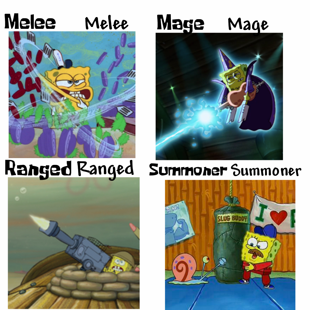 SpongeBob as every class in Terraria r/spongebob