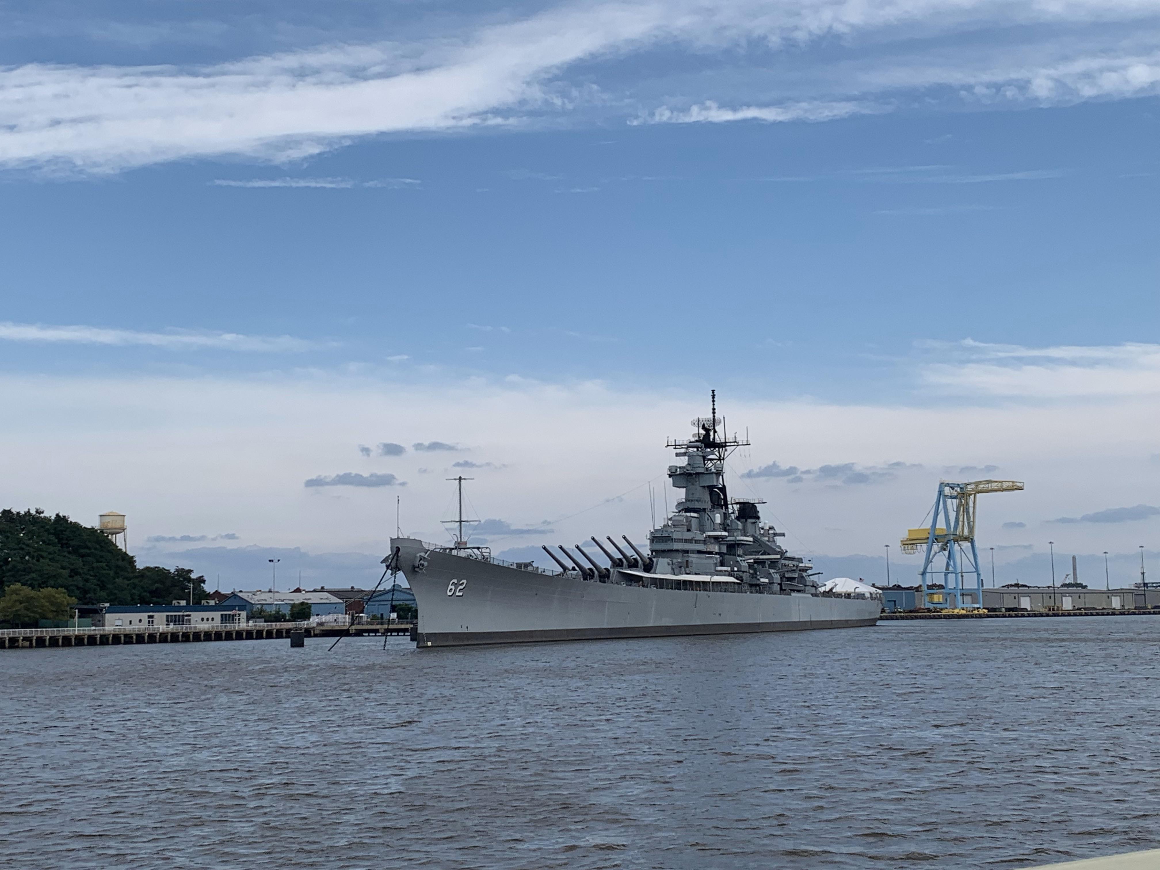 [1792x828] USS New Jersey (BB62) in Camden, NJ. August 2019 r