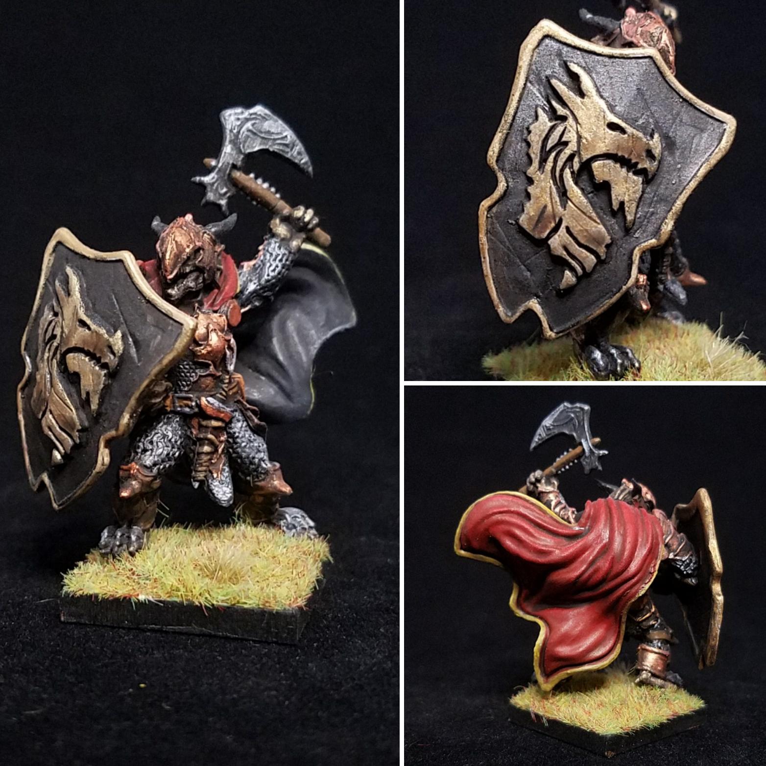 Bronze Dragonborn Paladin (from Wizkids 73200) minipainting