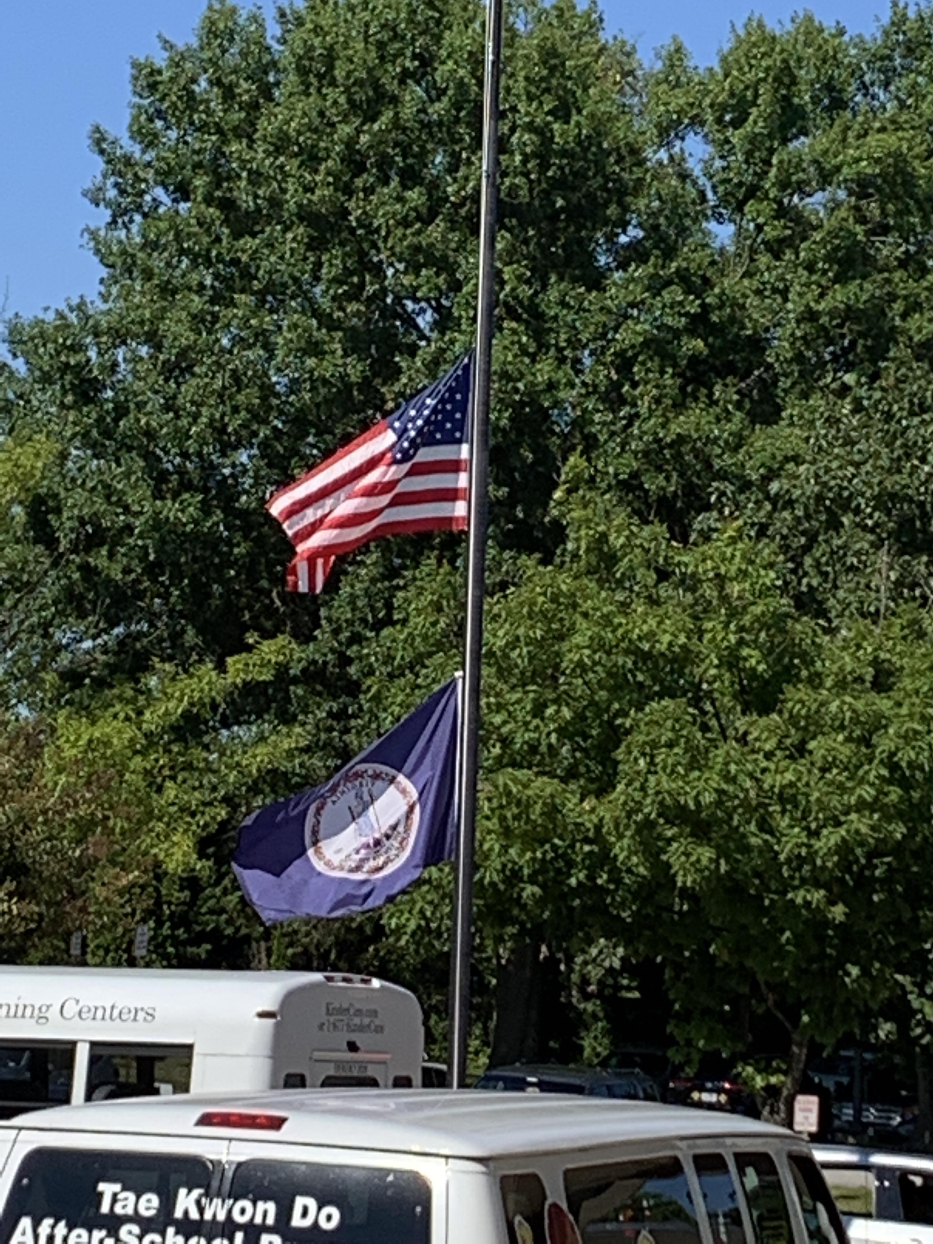 Ironic for the Virginia flag—the only flag I know of featuring a dead