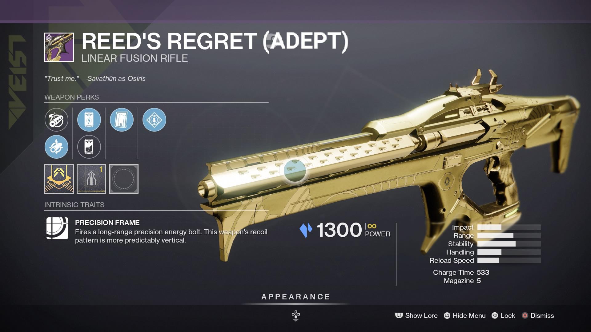 hey look I got the Reed's regret first attempt legit definitely adept
